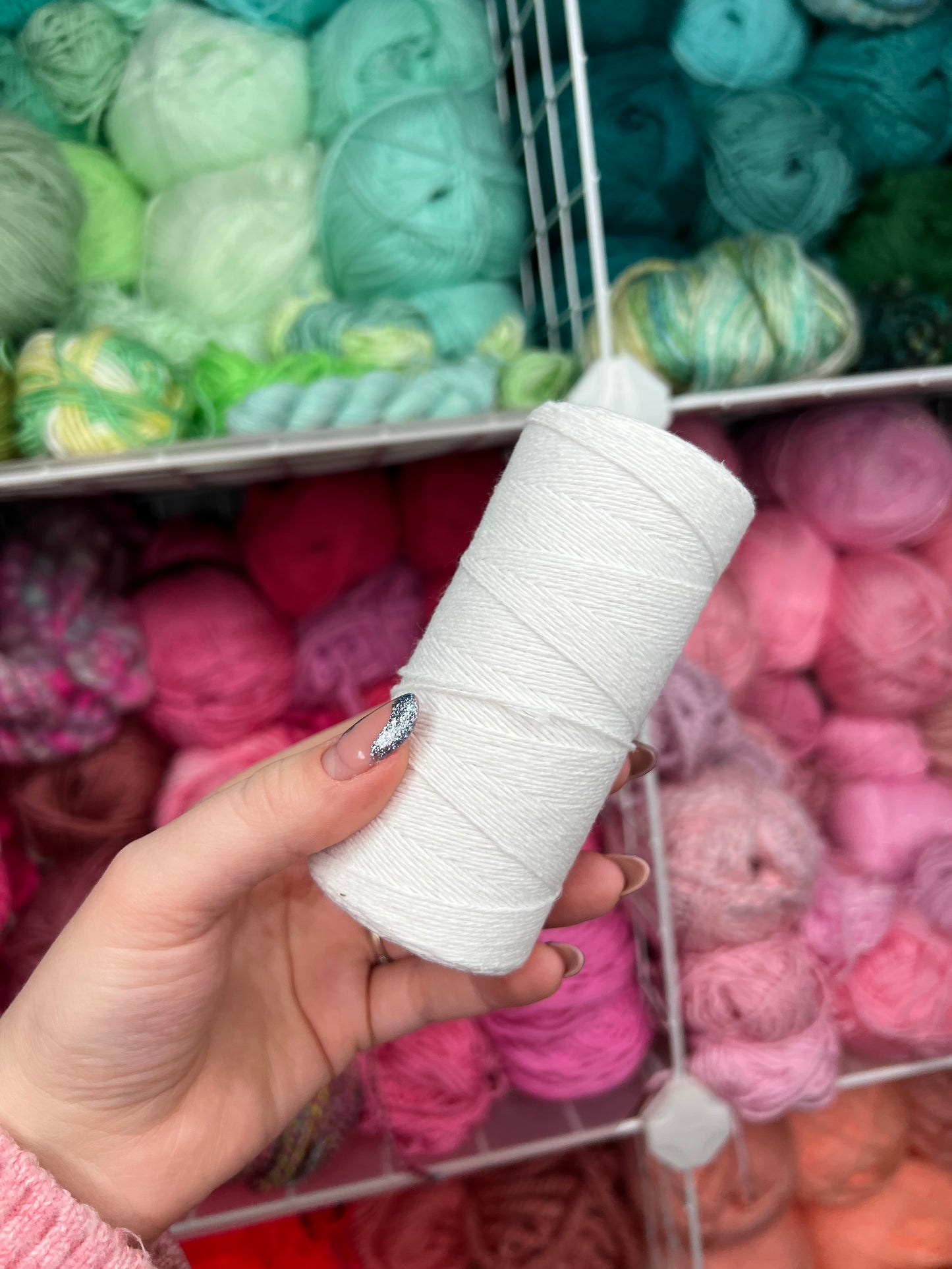 Cotton Warp Thread - White