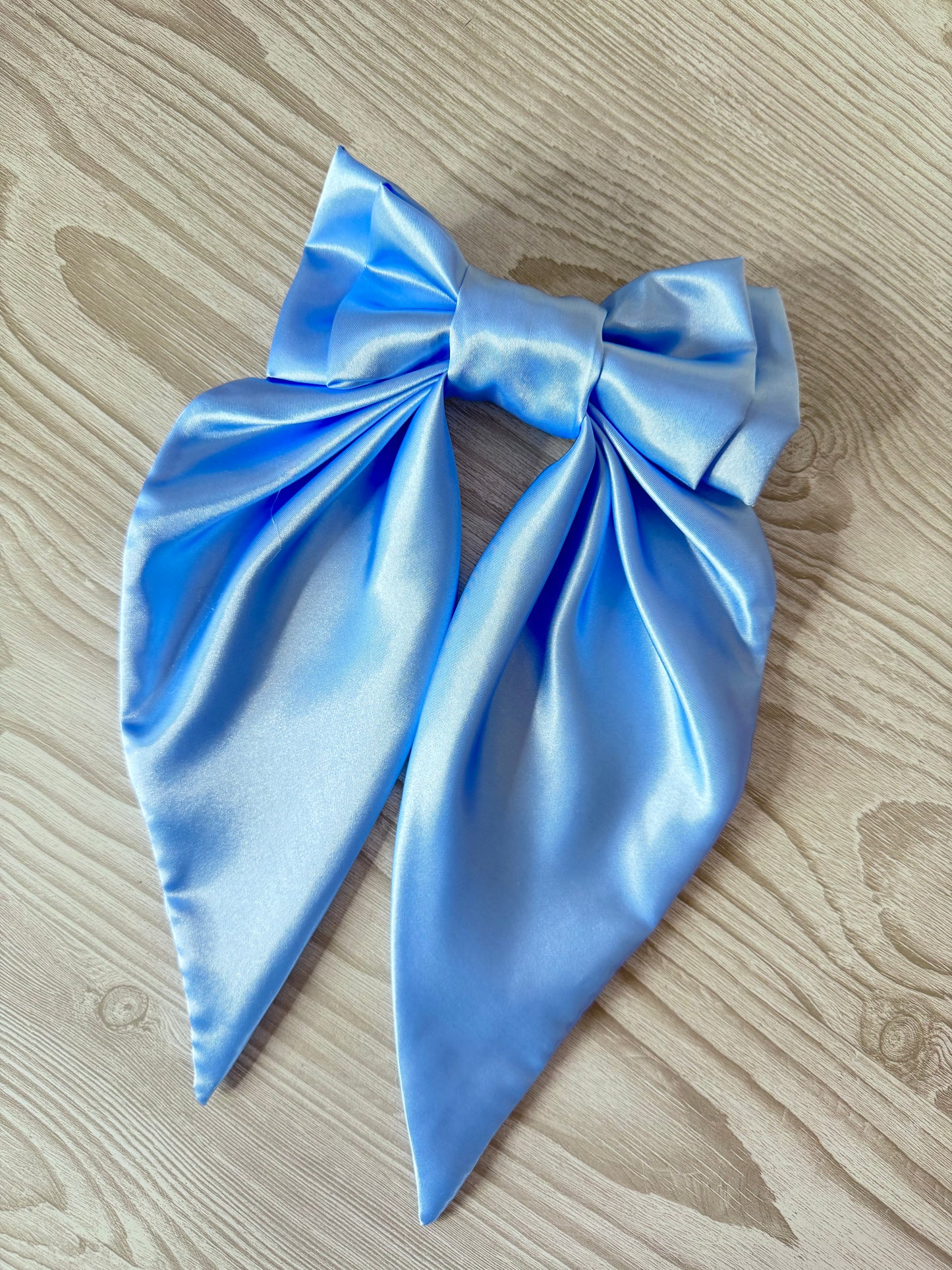 Extra Large Powder Blue Silky Bow