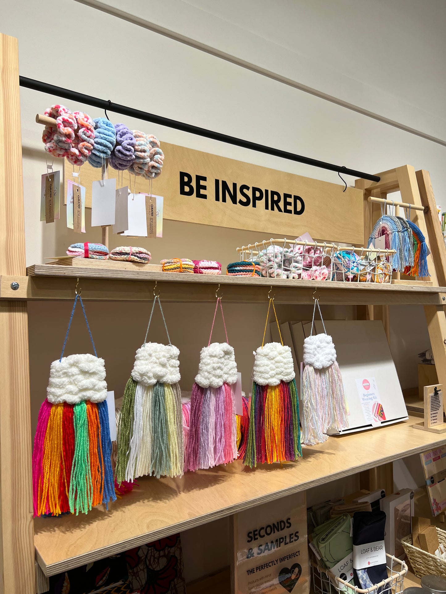 Mini Cloud Woven Wall Hanging - Pinky