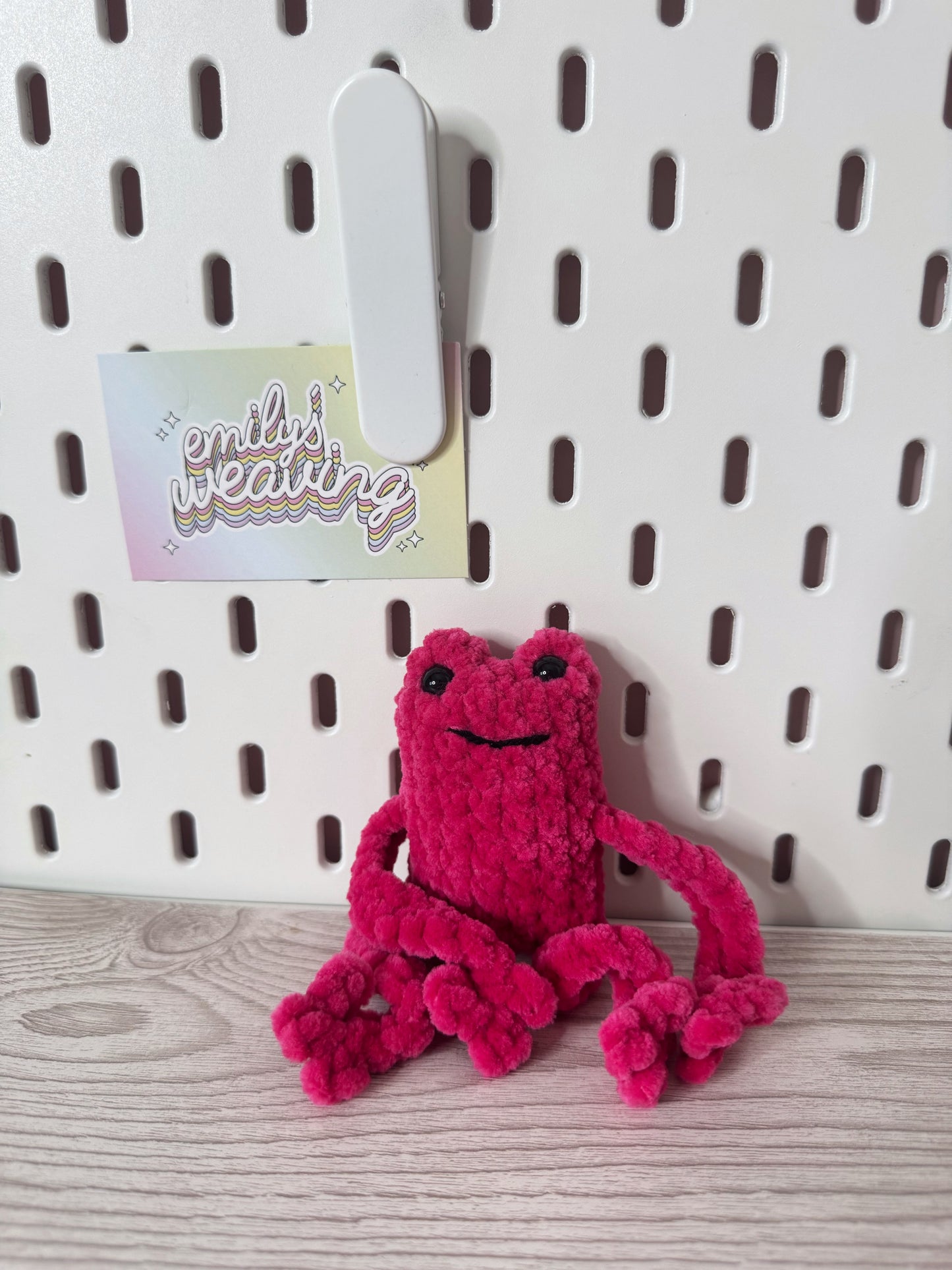 Crochet Leggy Frog Plushie