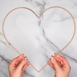 Medium Copper Heart Frame