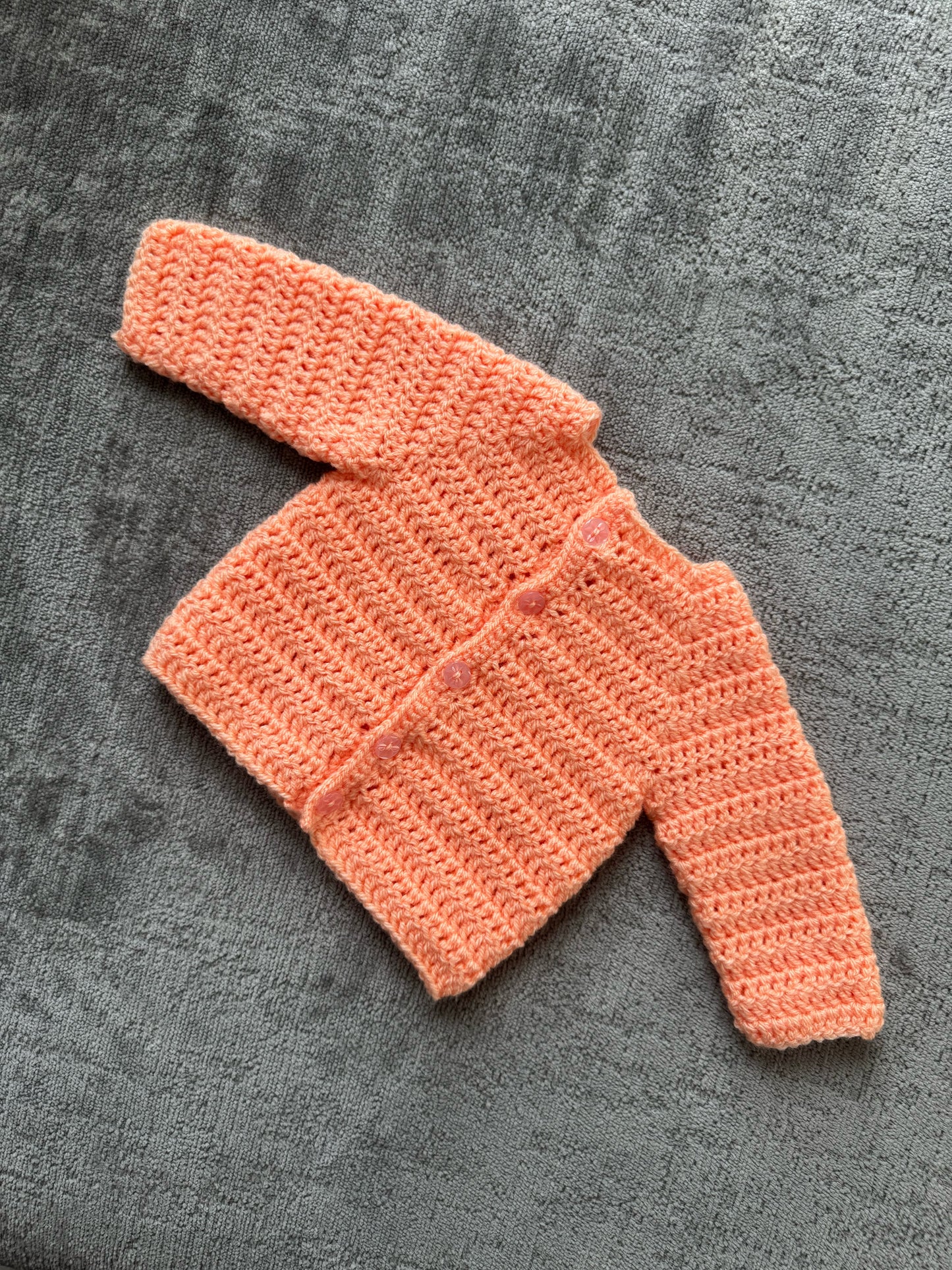 Handmade Crochet Newborn Baby Cardigan