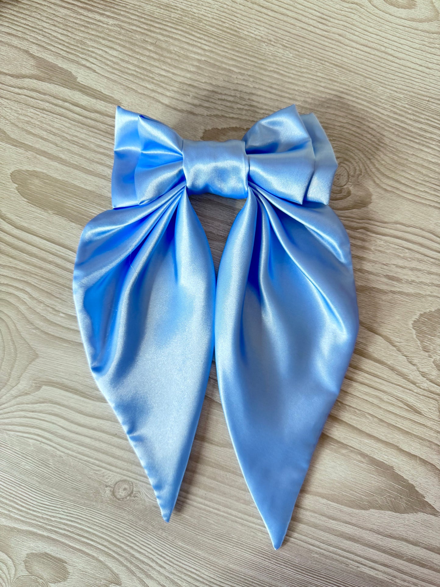 Extra Large Powder Blue Silky Bow