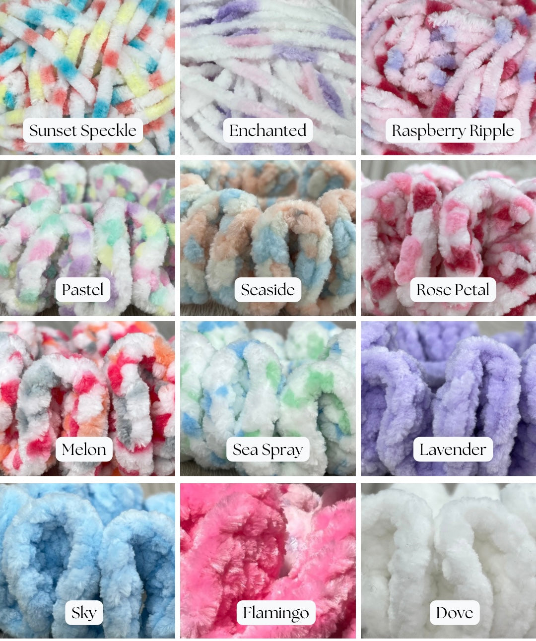 Two Mini Crochet Scrunchies