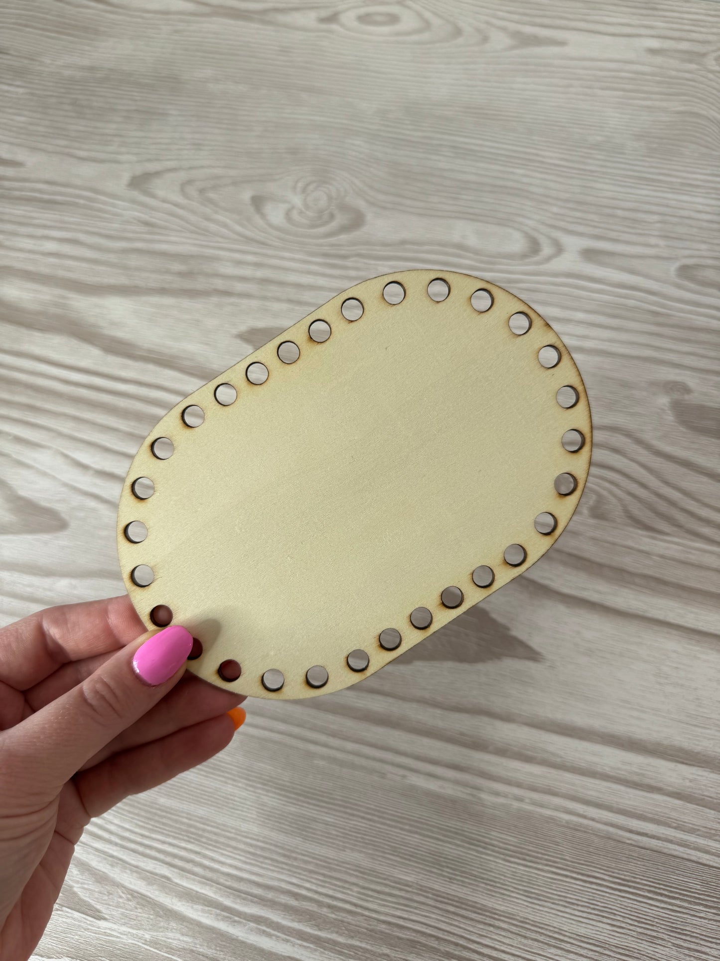 Wooden Oval Basket Bases