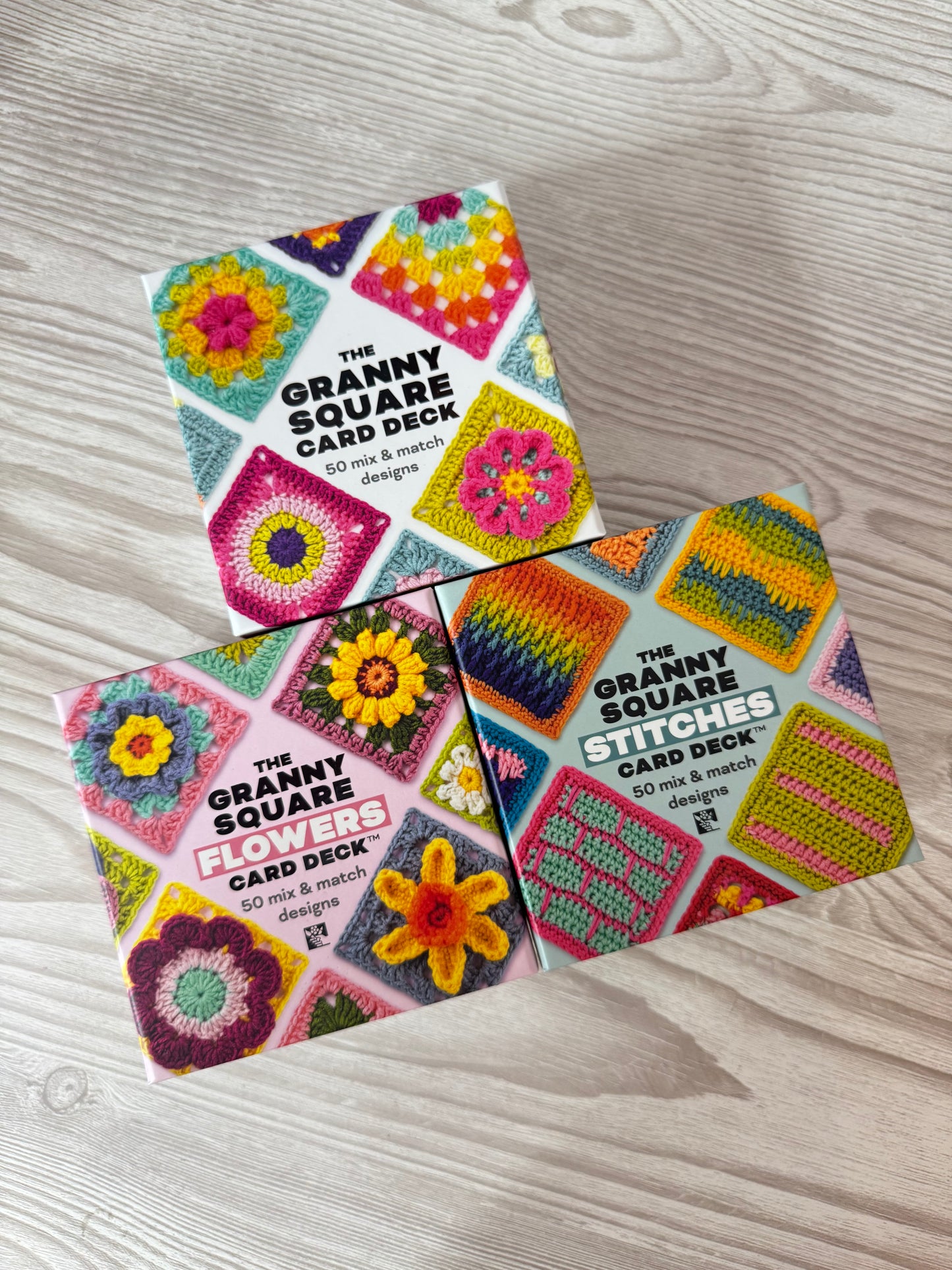 The Granny Square Flowers Card Deck