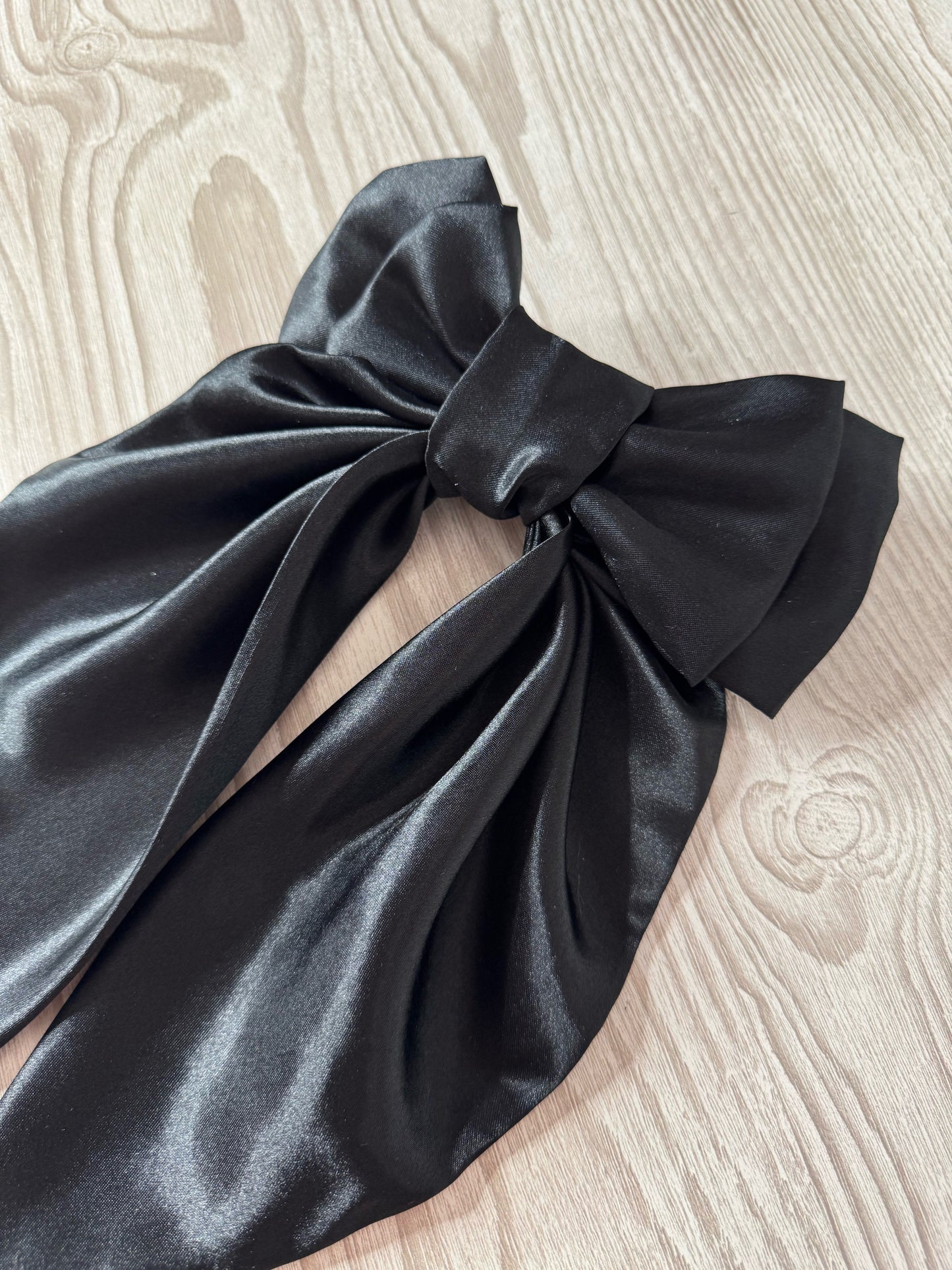 Extra Large Black Silky Bow