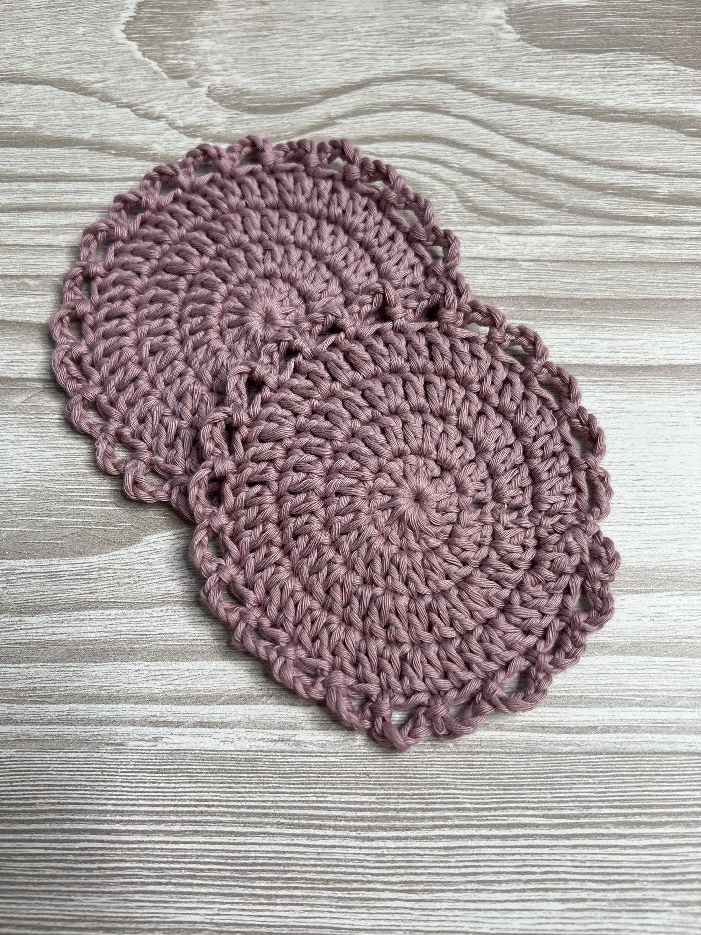 Blush Frilly Coasters - Pack of 2