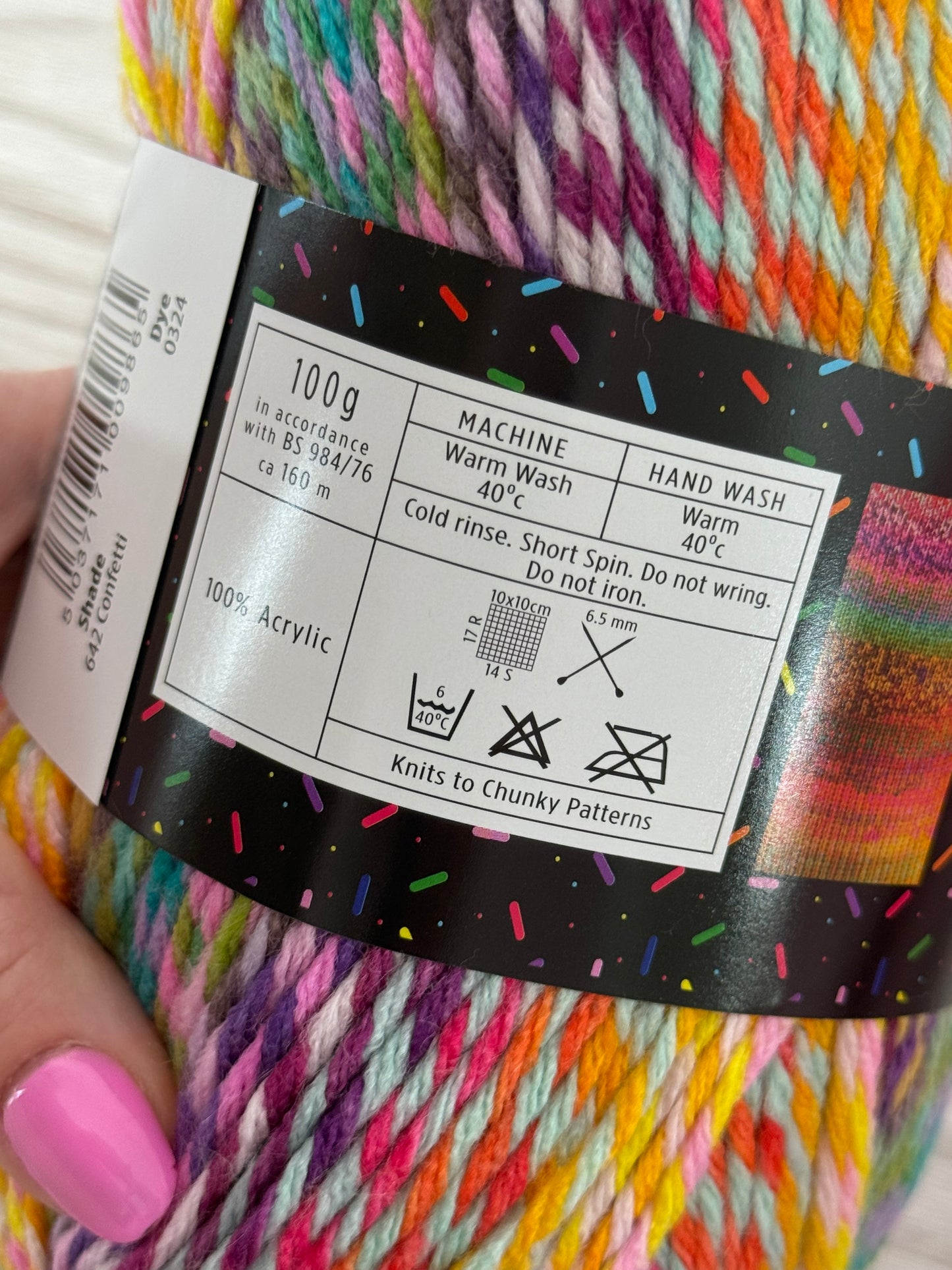 Sprinkles Pop Chunky Yarn