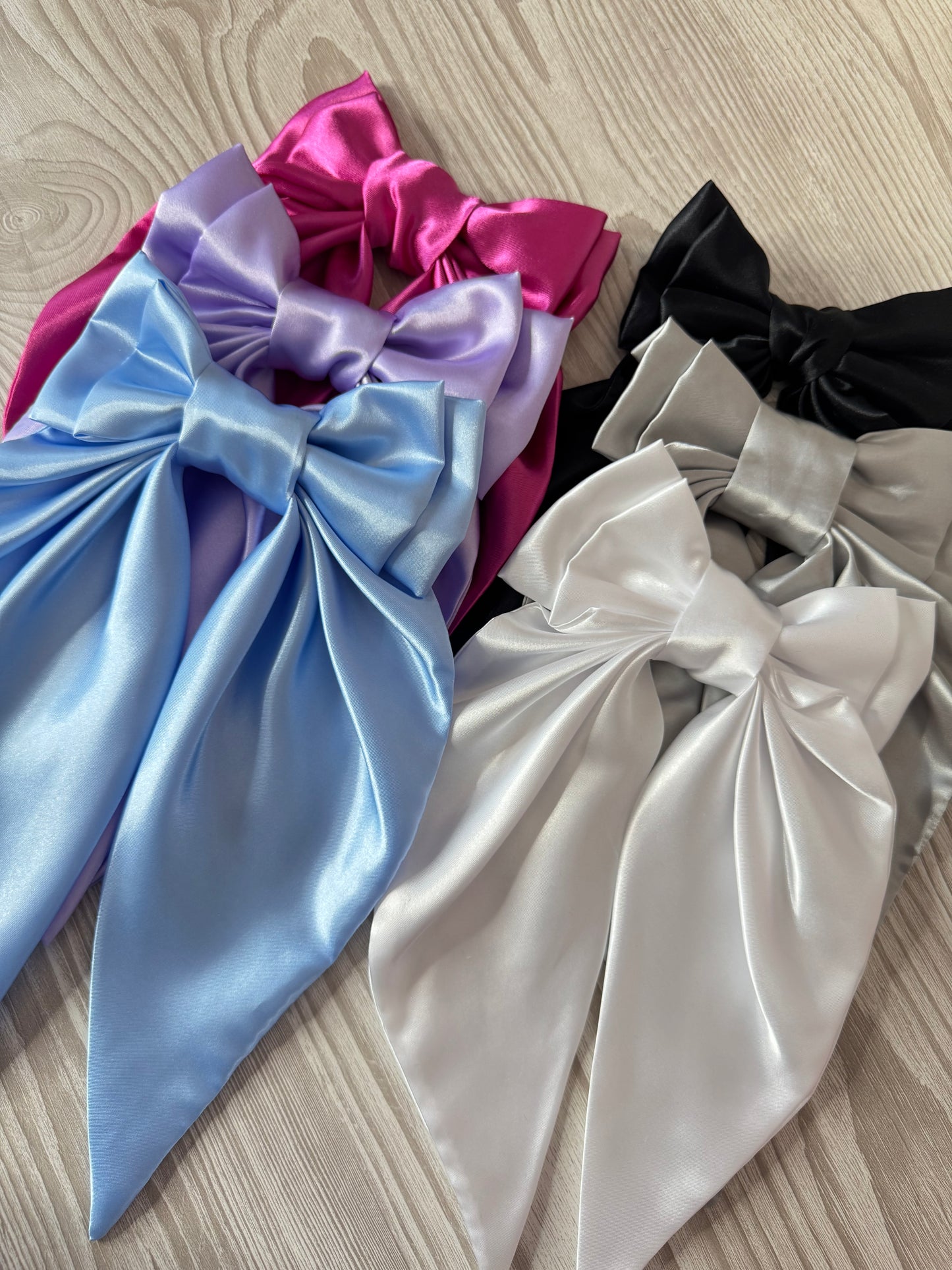 Extra Large Deep Pink Silky Bow