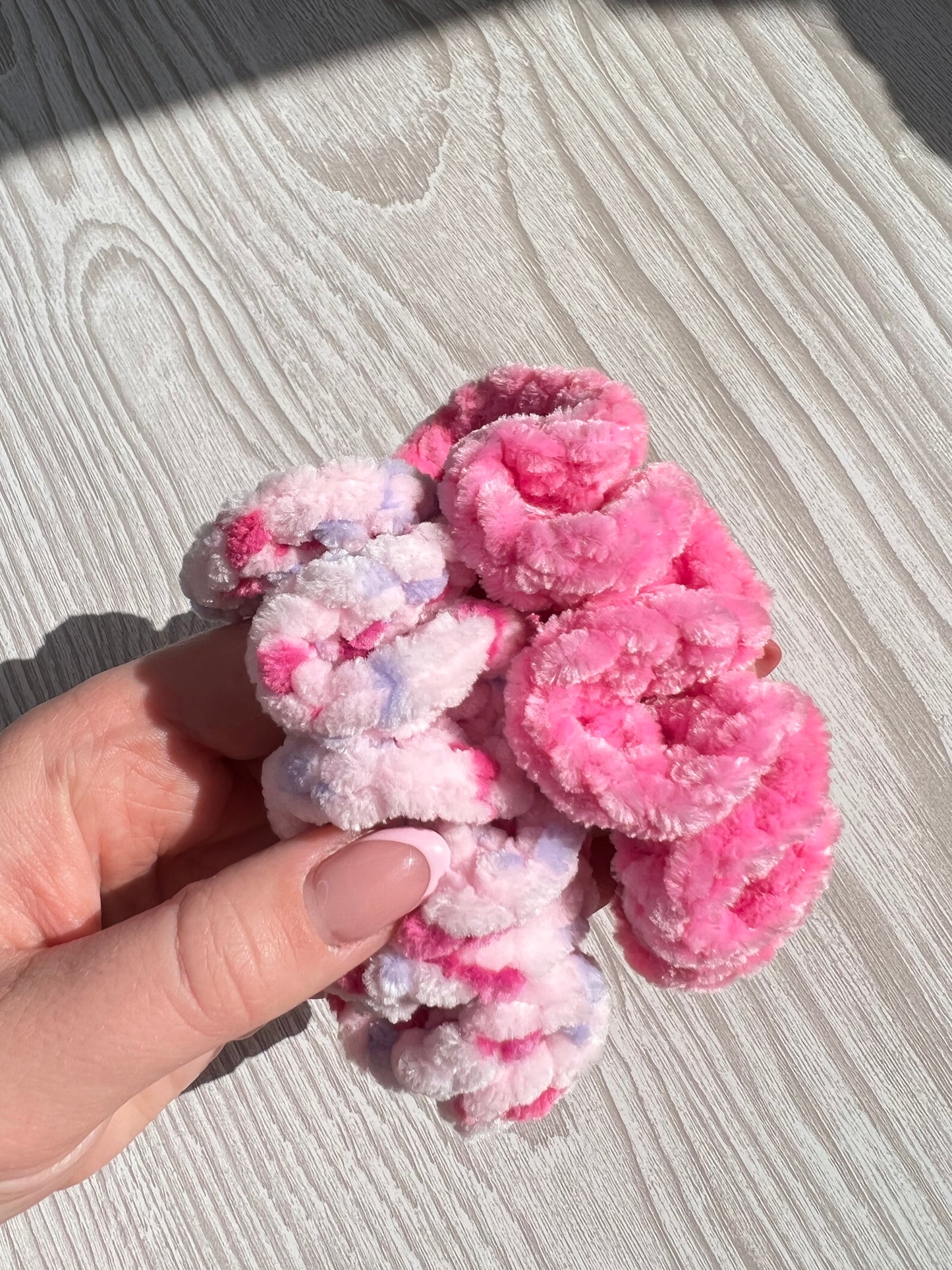 Raspberry Ripple Scrunchie