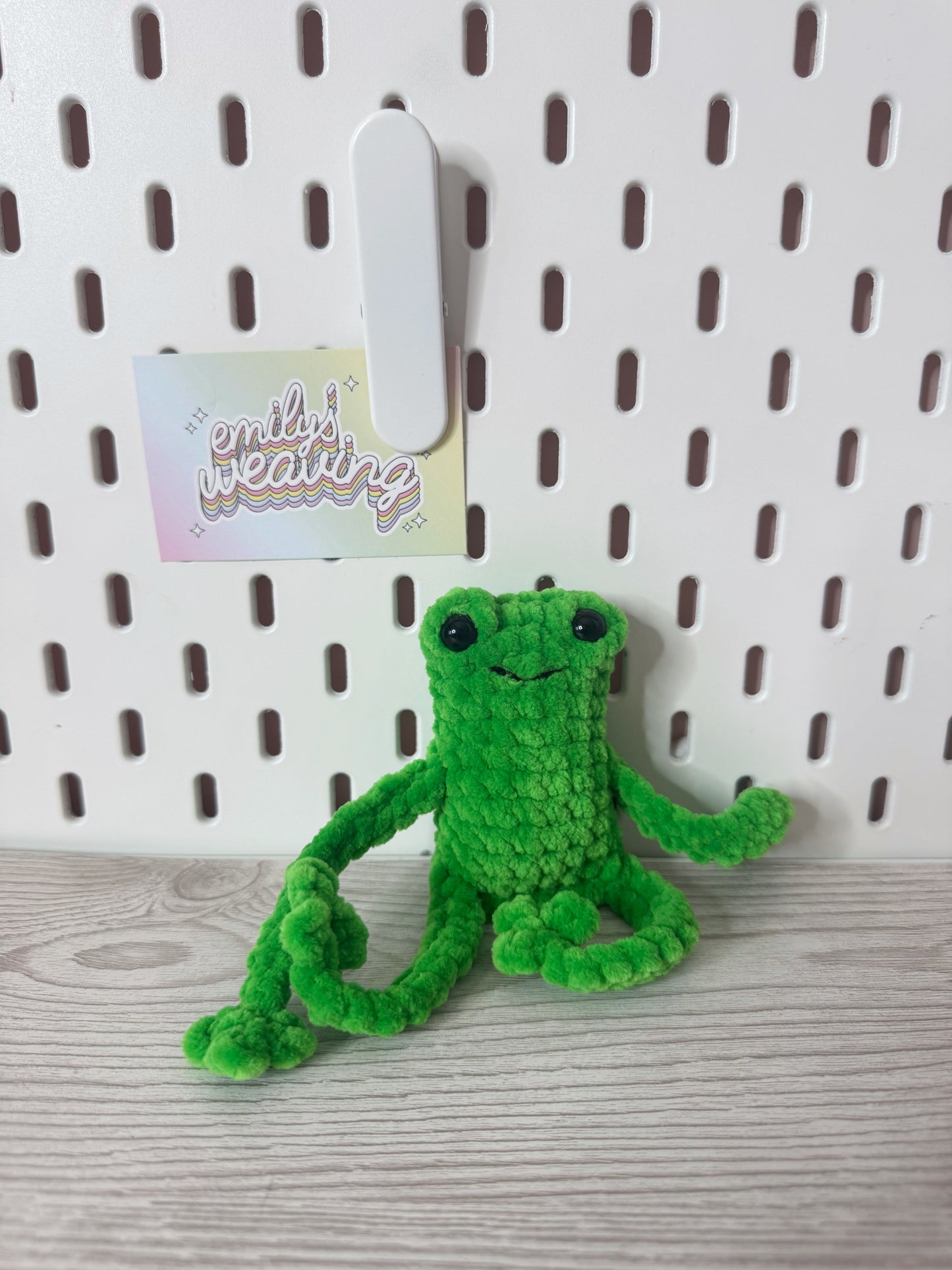 Crochet Leggy Frog Plushie