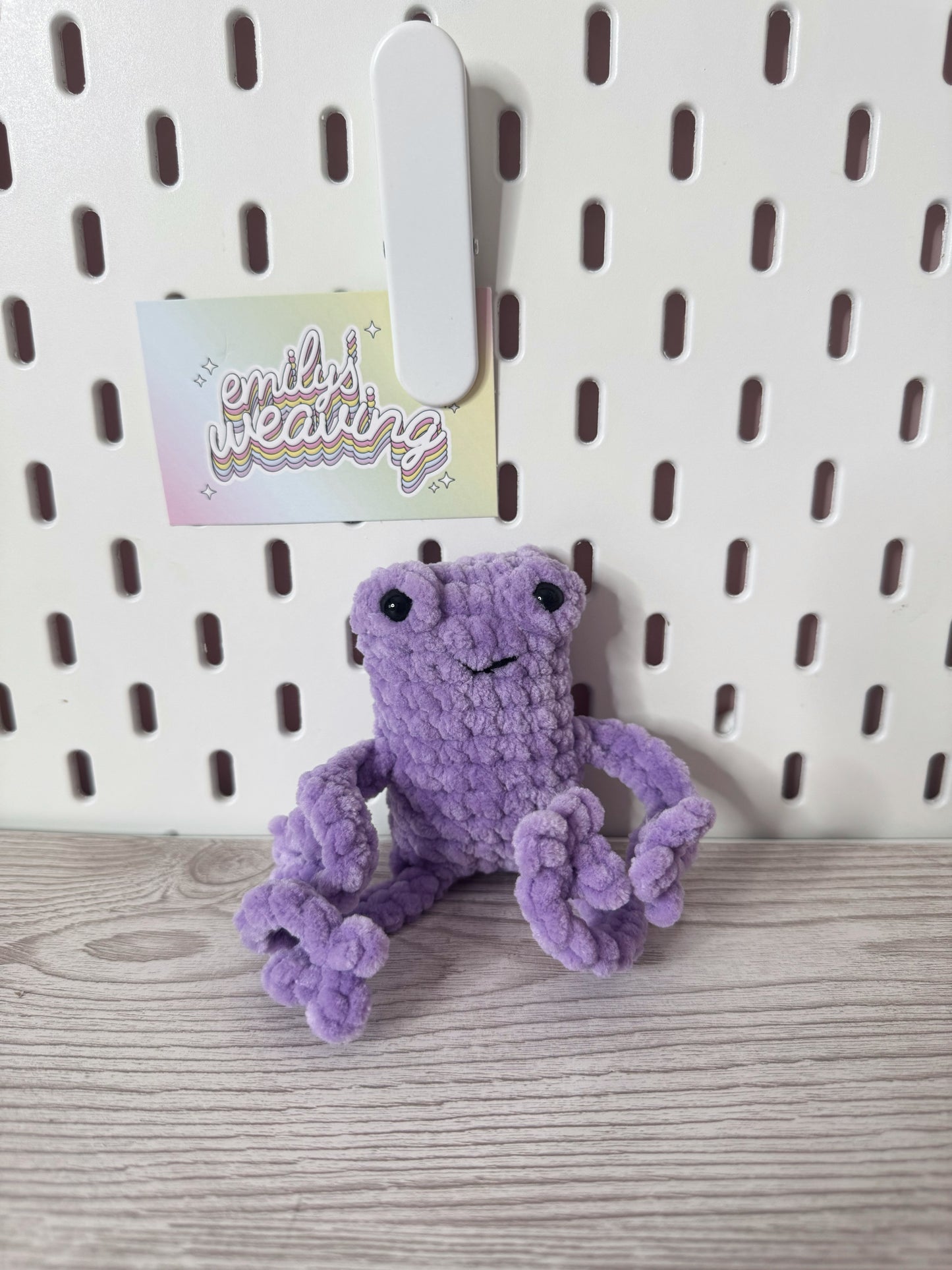 Crochet Leggy Frog Plushie
