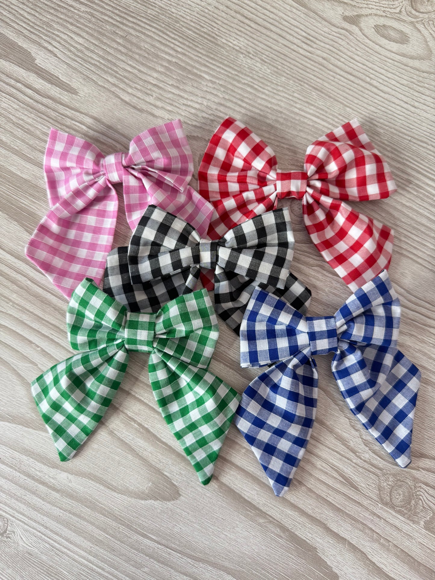 Small Red Gingham Bow