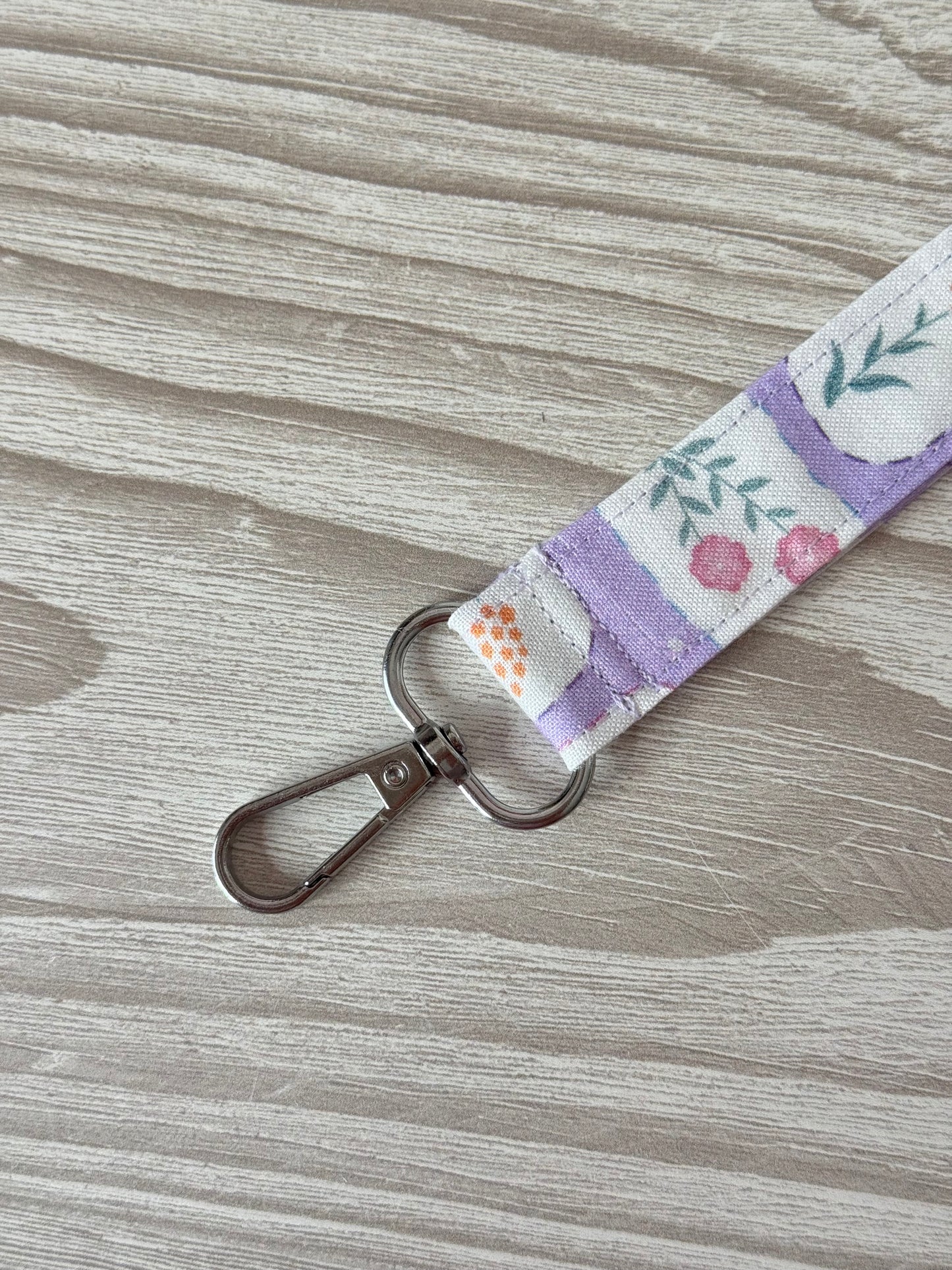 Purple Yarn Spinner with Stamp Wristlet