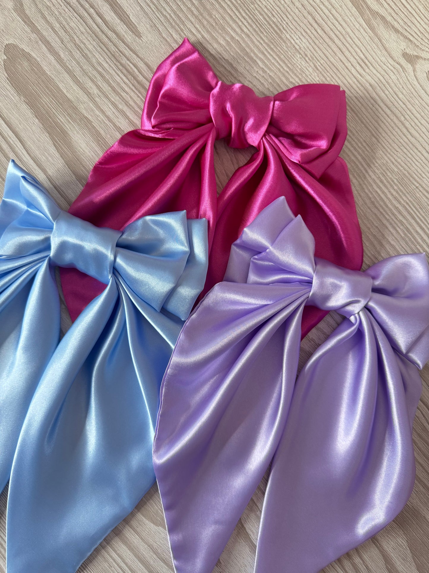 Extra Large Deep Pink Silky Bow