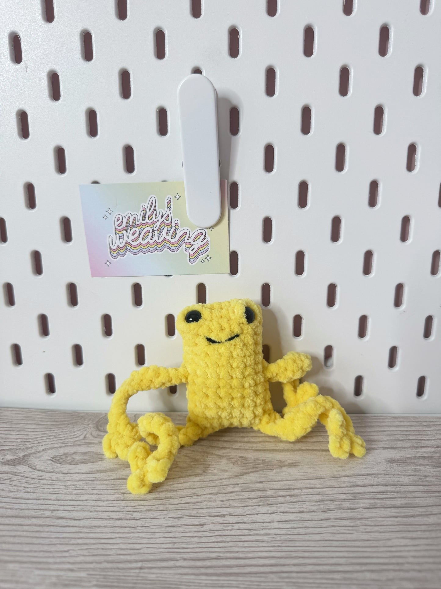 Crochet Leggy Frog Plushie