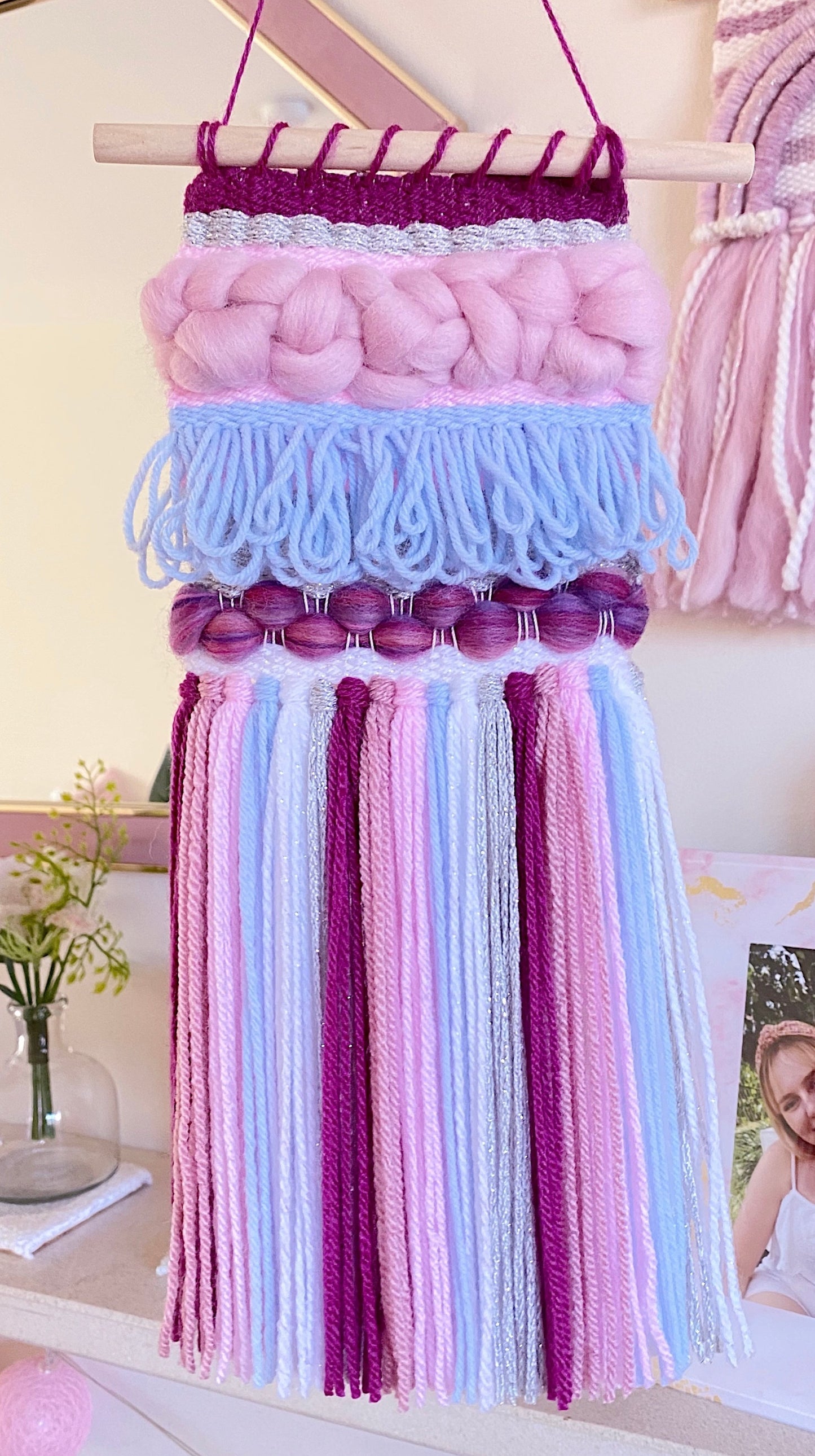 Small Woven Wall Hanging - Snowflake