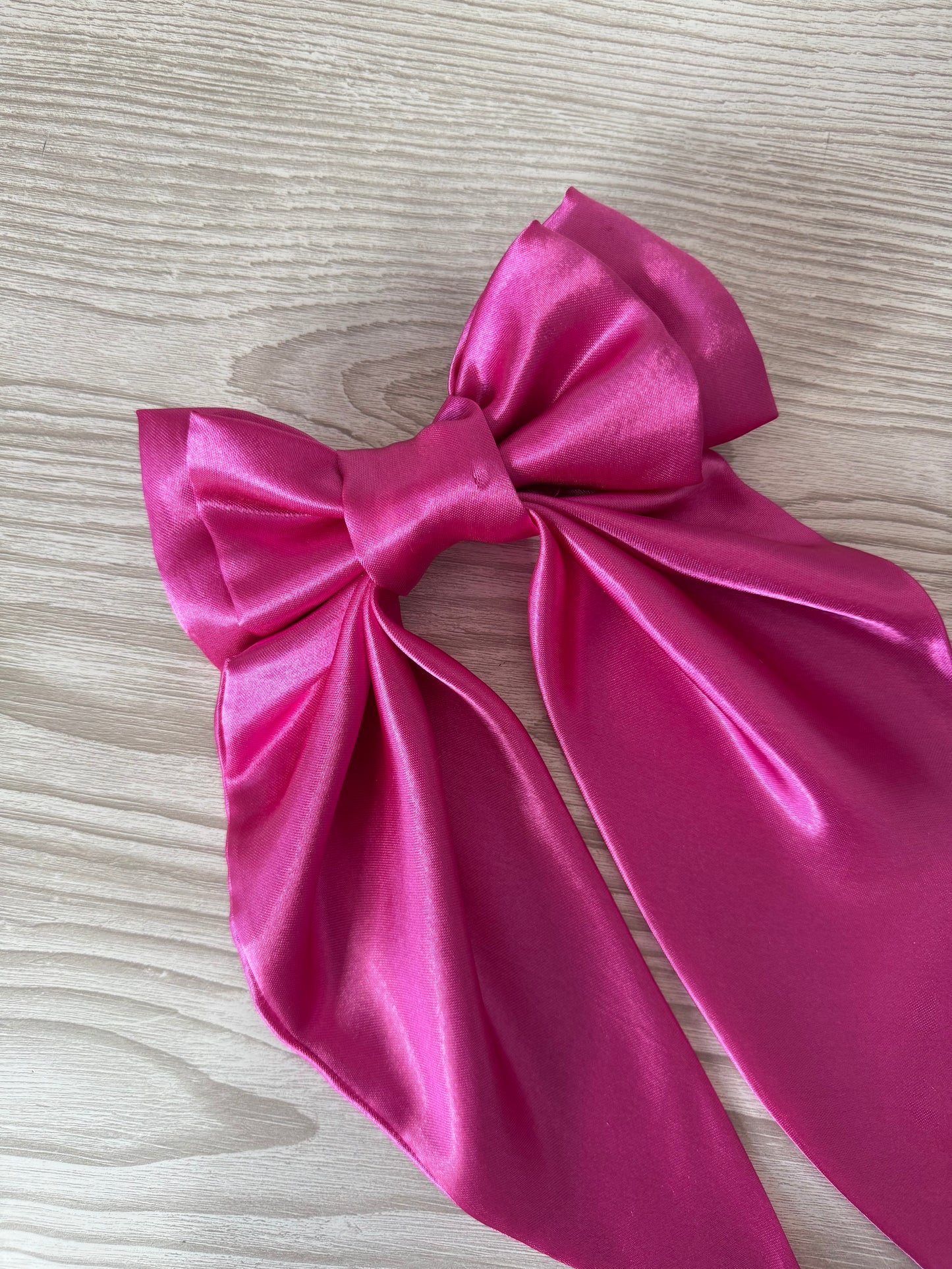 Extra Large Deep Pink Silky Bow
