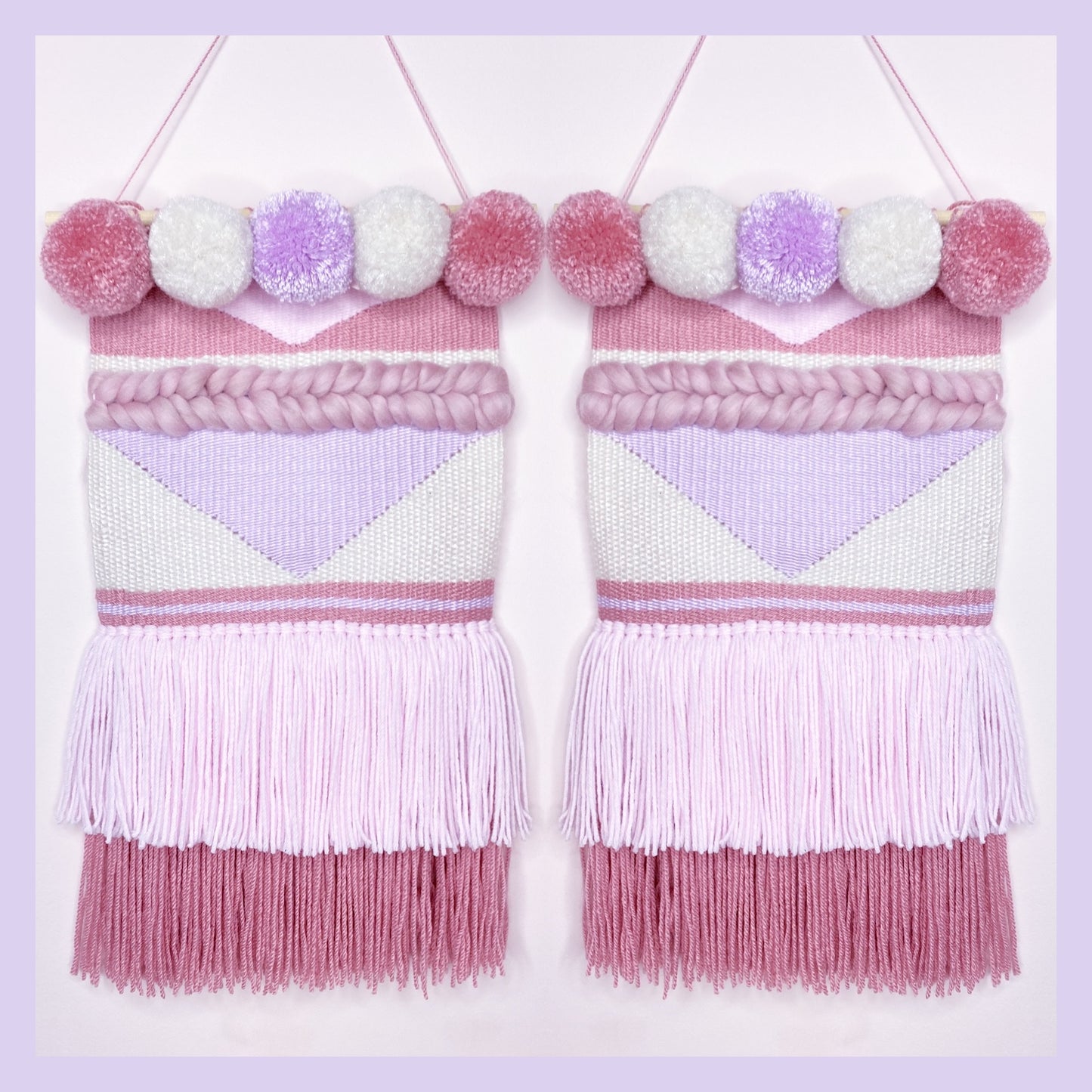 Custom Medium Woven Wall Hanging - Geometric