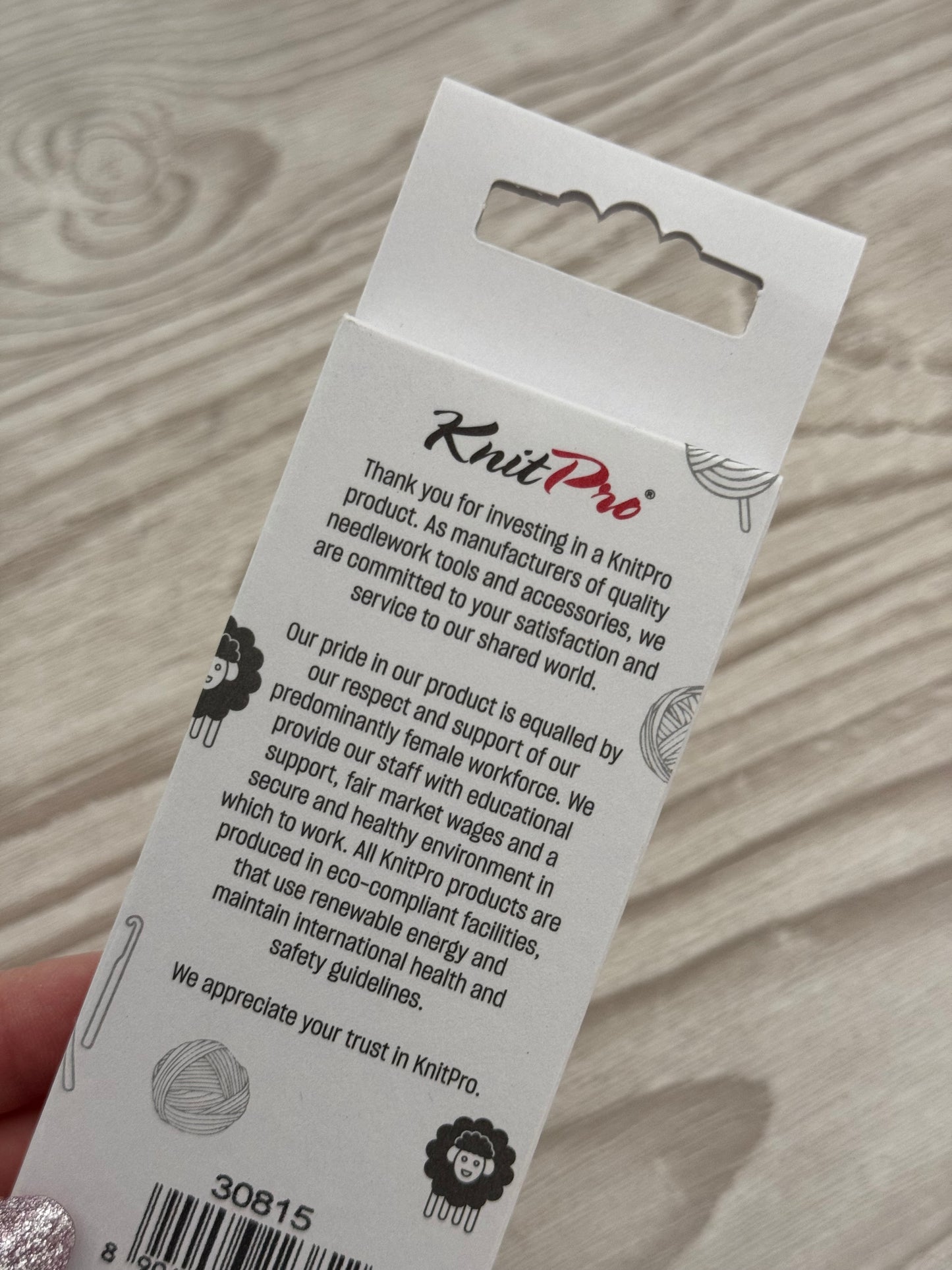 KnitPro Soft-Grip Silver 6mm Crochet Hook