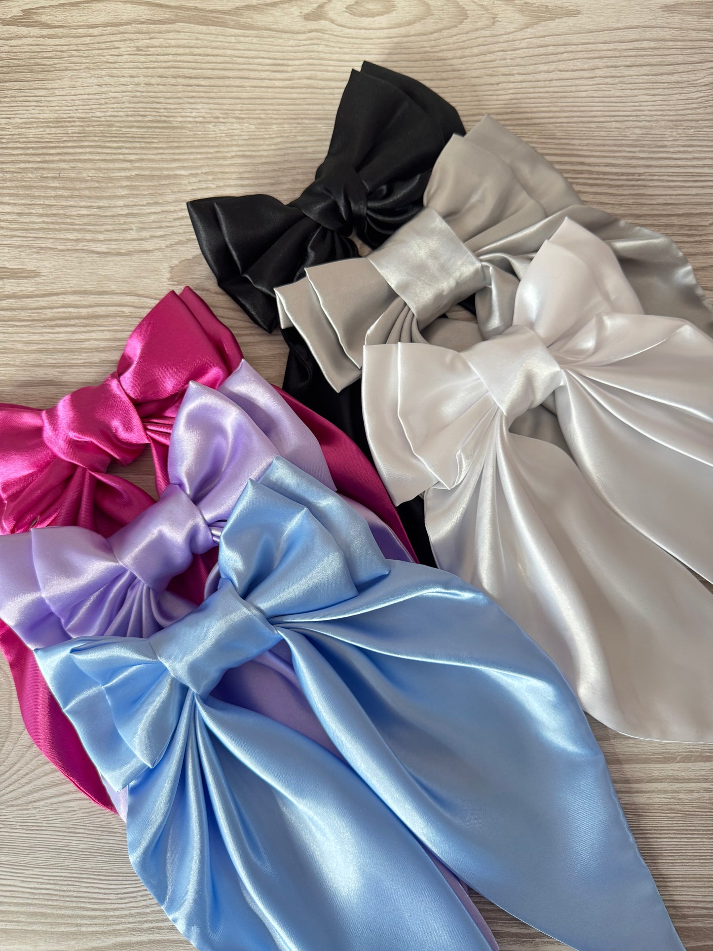 Extra Large Deep Pink Silky Bow