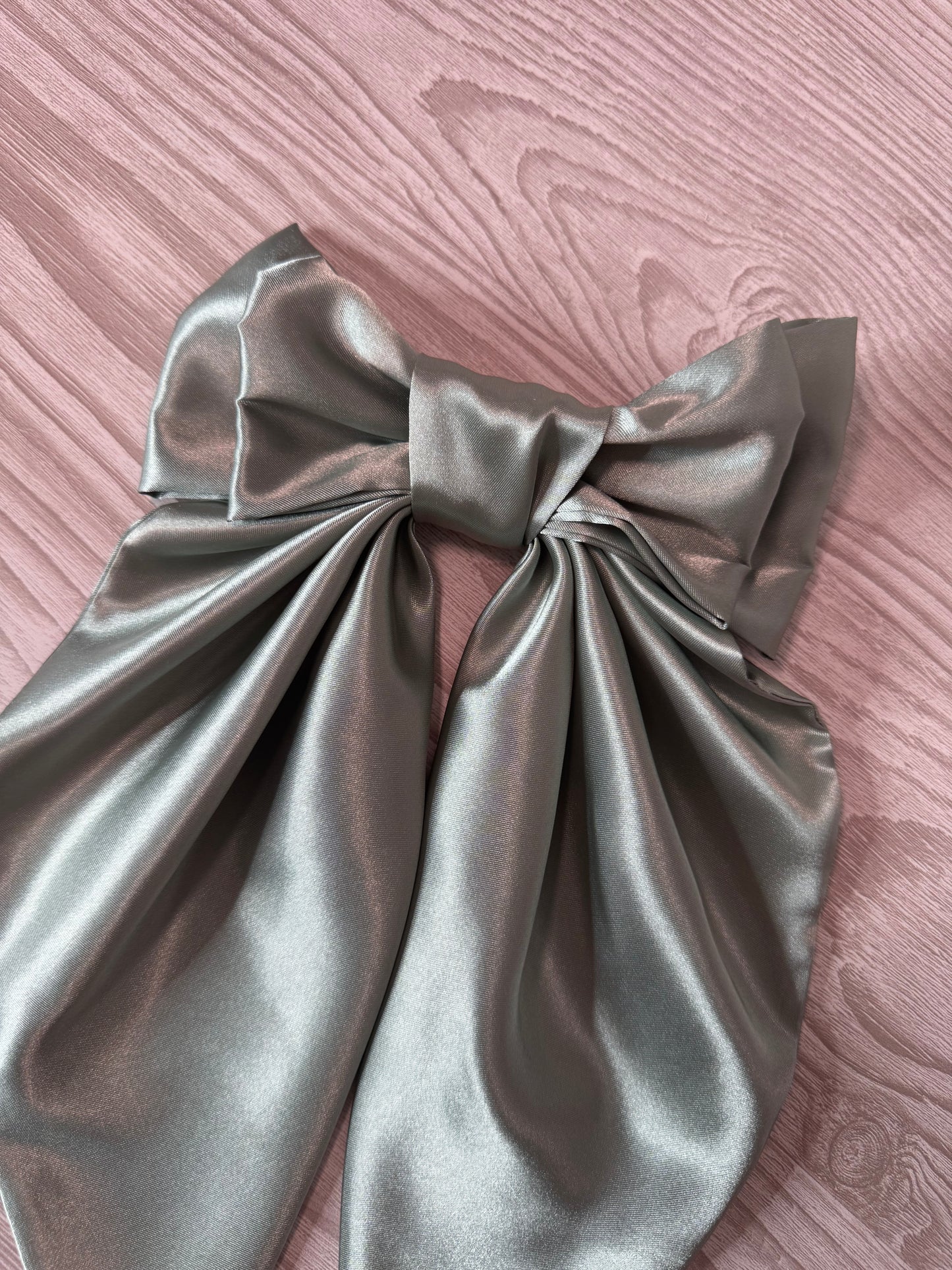 Extra Large Sage Silky Bow