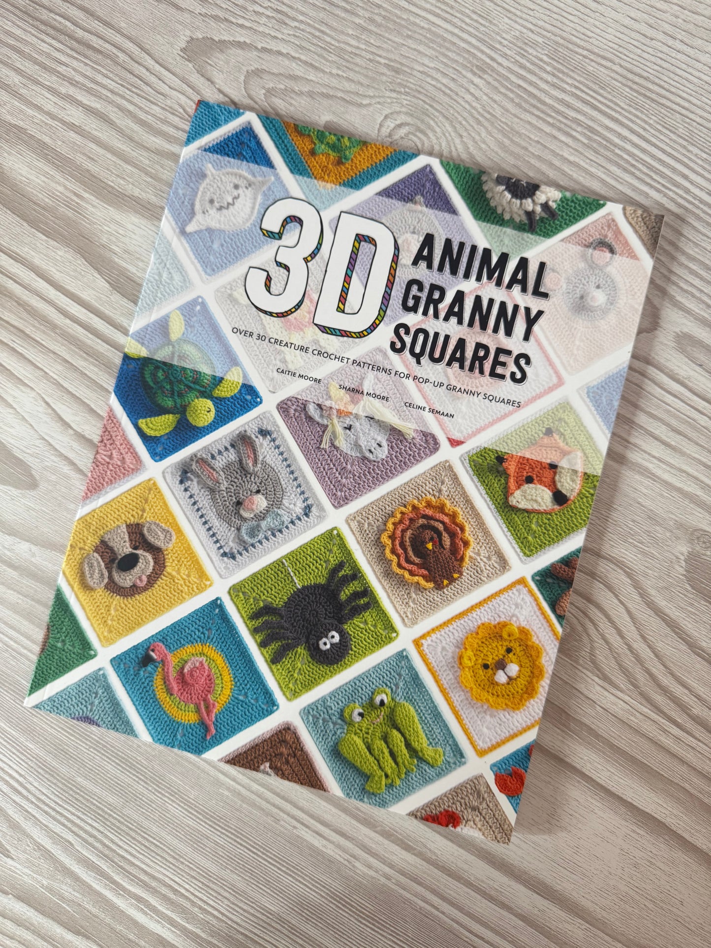 3D Animal Granny Squares Book