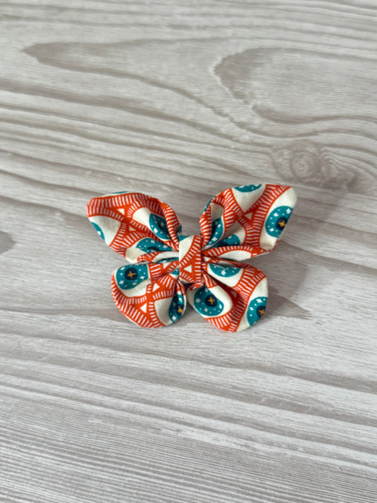 Small Orange Butterfly Bow