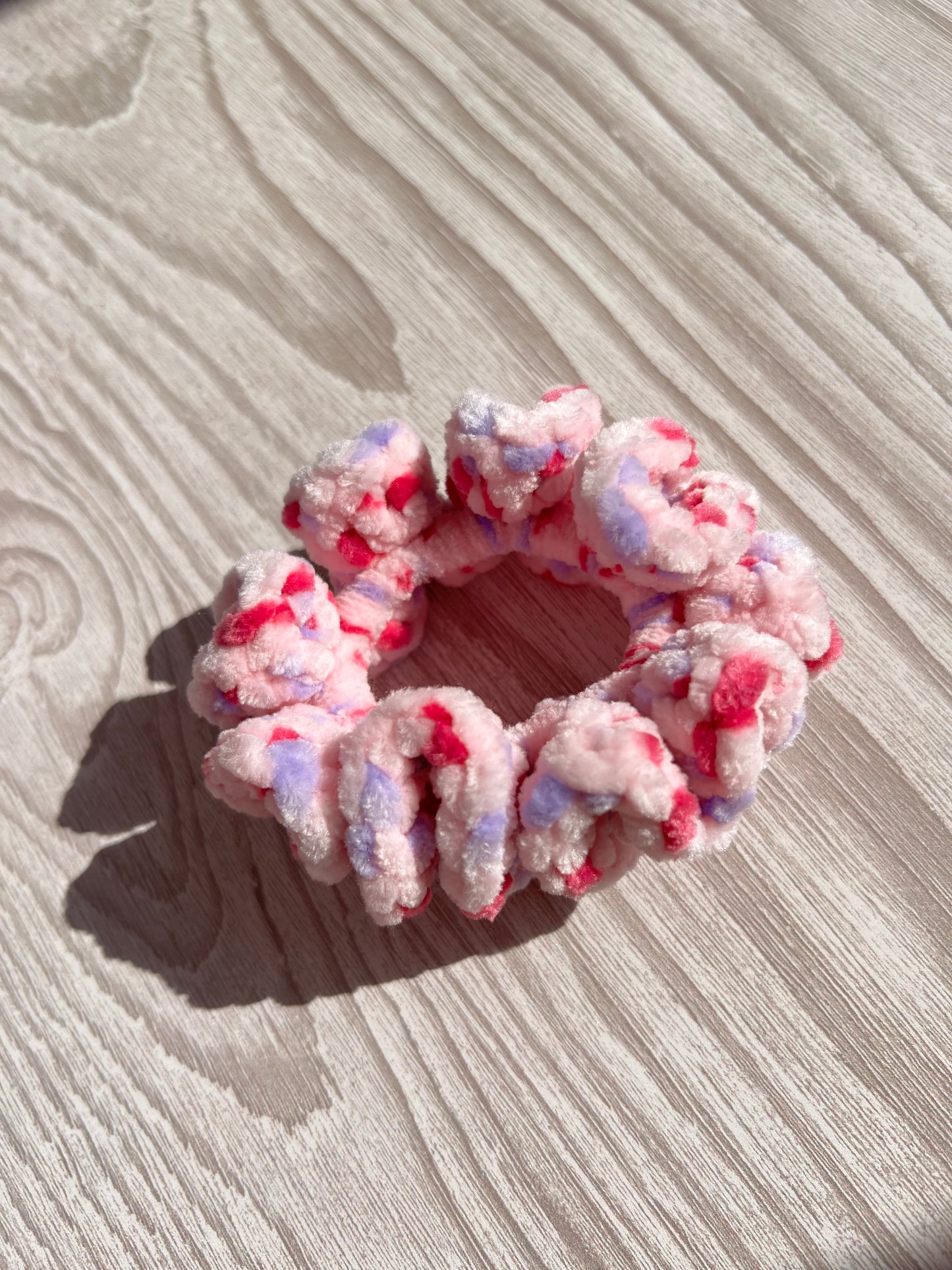 Raspberry Ripple Scrunchie