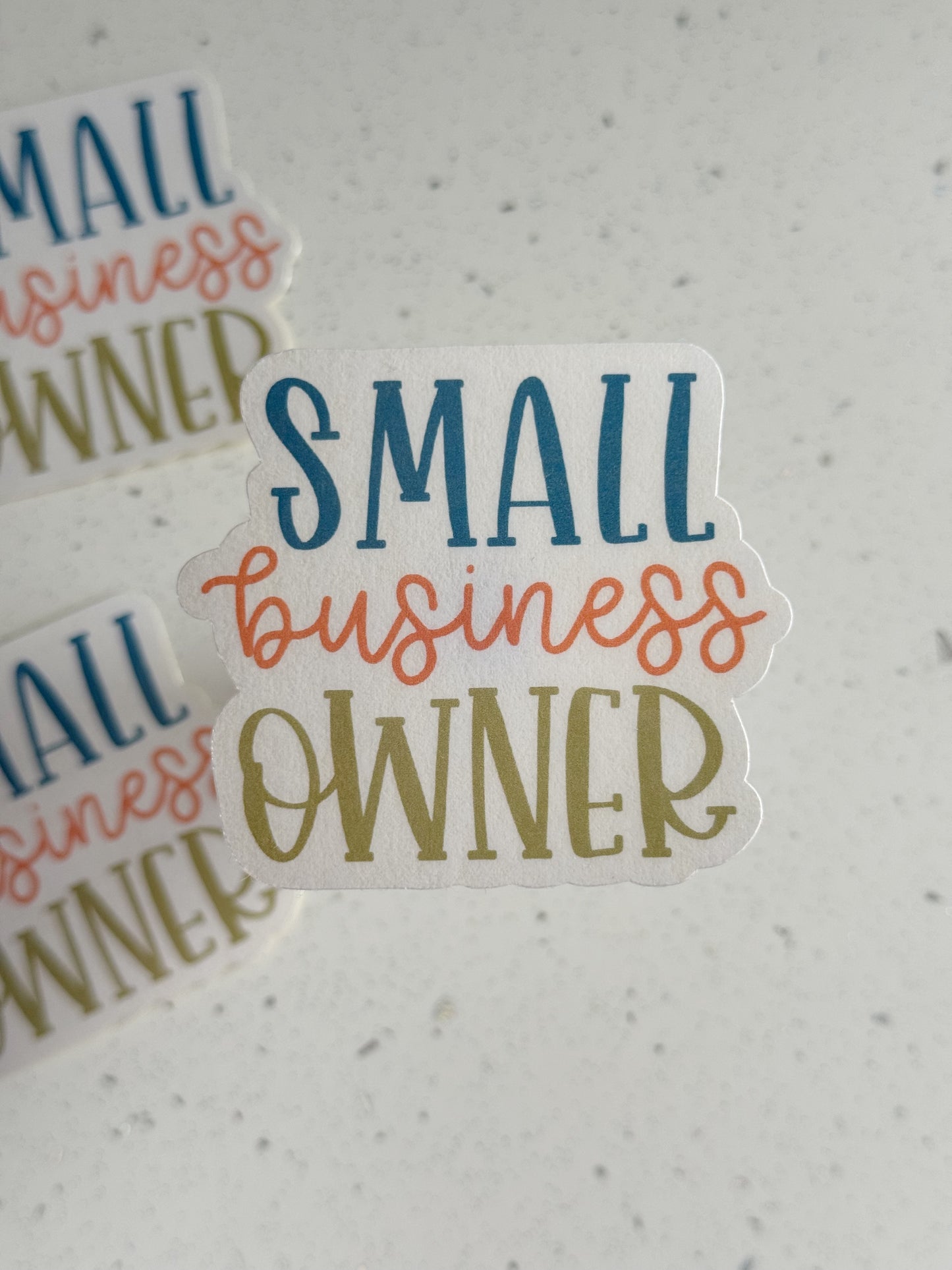 "Small Business Owner" Sticker #3