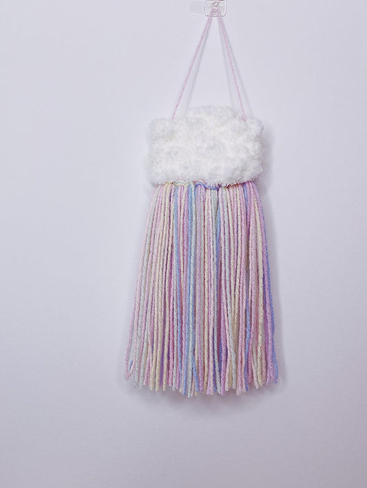 Mini Cloud Woven Wall Hanging - Pastel Unicorn