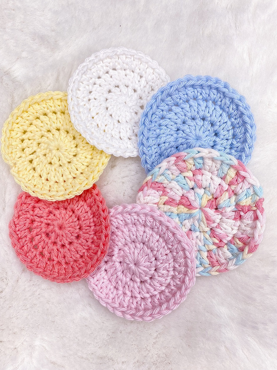 Candy Pastel Face Scrubbies - Pack of 6