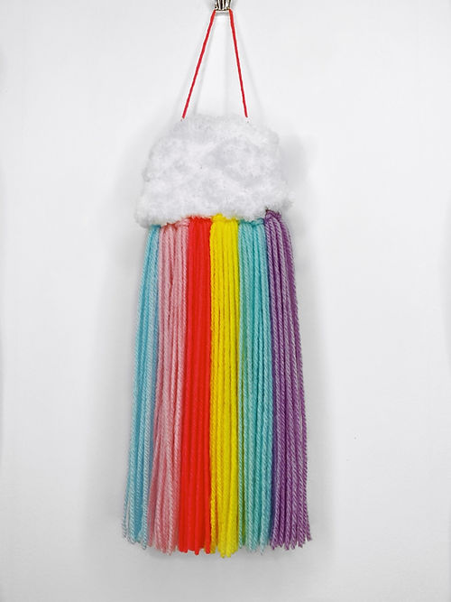 Mini Cloud Woven Wall Hanging - Bright