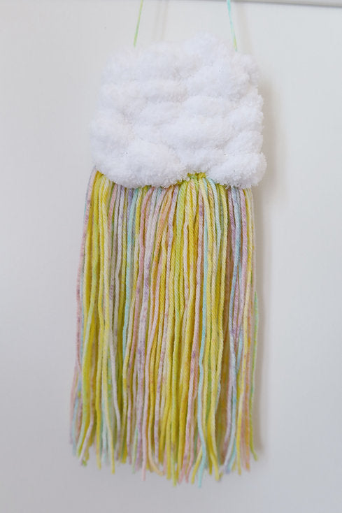 Mini Cloud Woven Wall Hanging - Sherbert Fizz