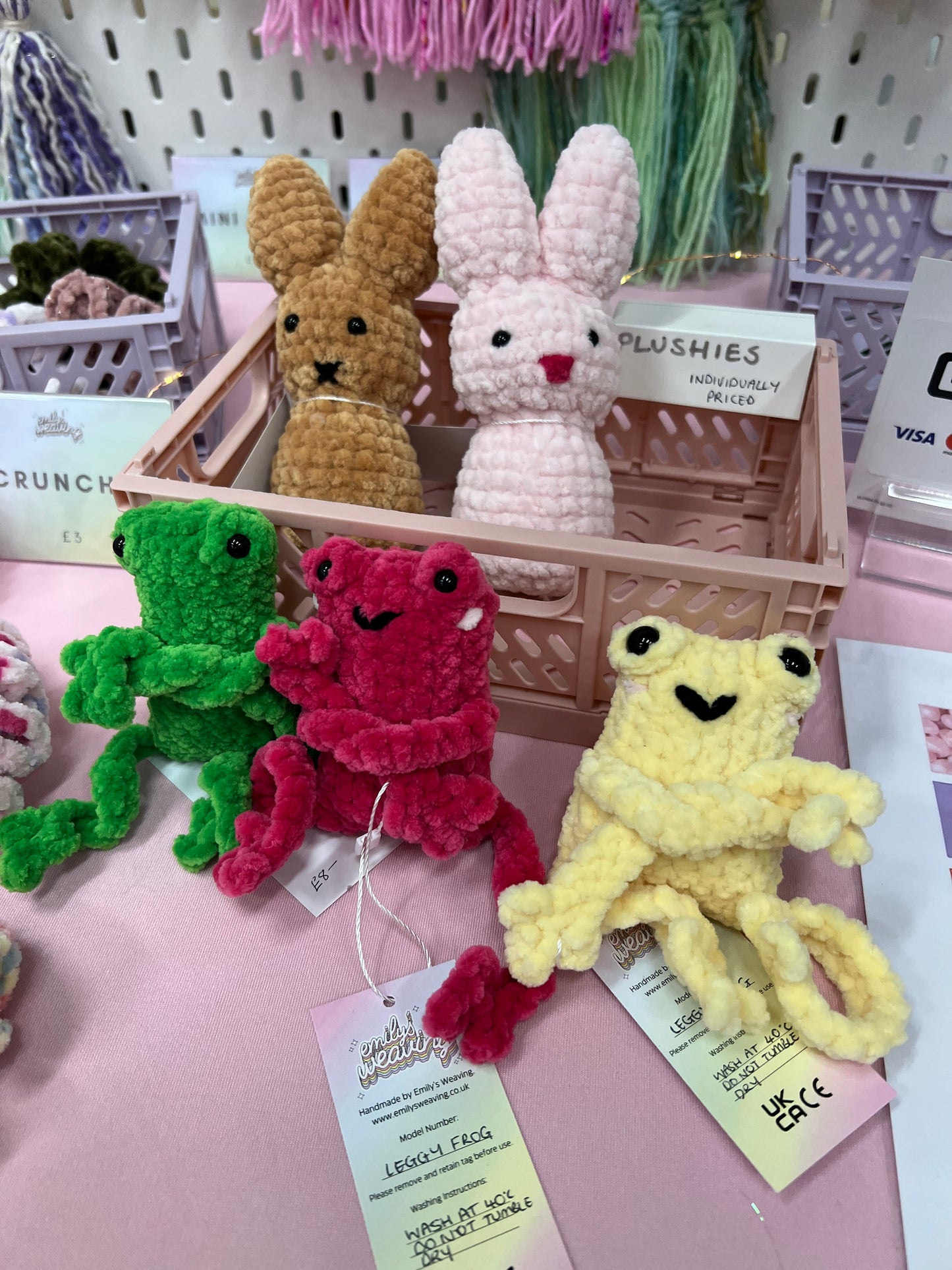 Crochet Leggy Frog Plushie