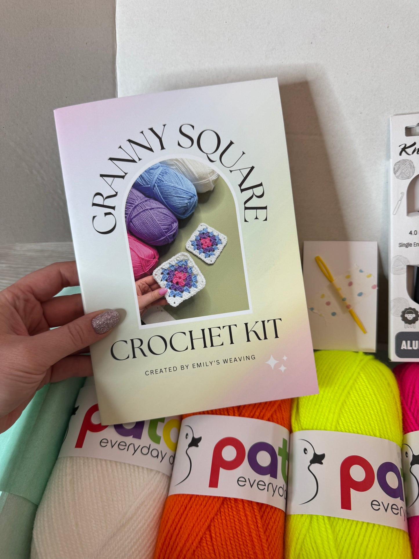 DIY Crochet Granny Square Craft Kit