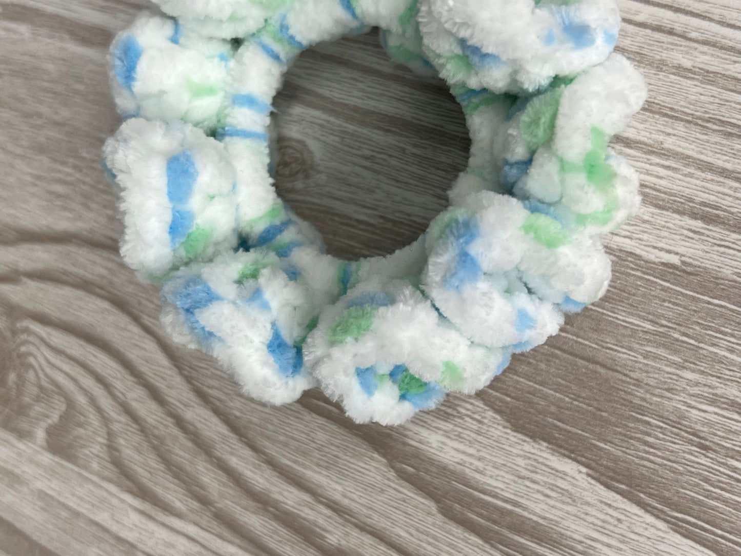 Sea Spray Crochet Scrunchie