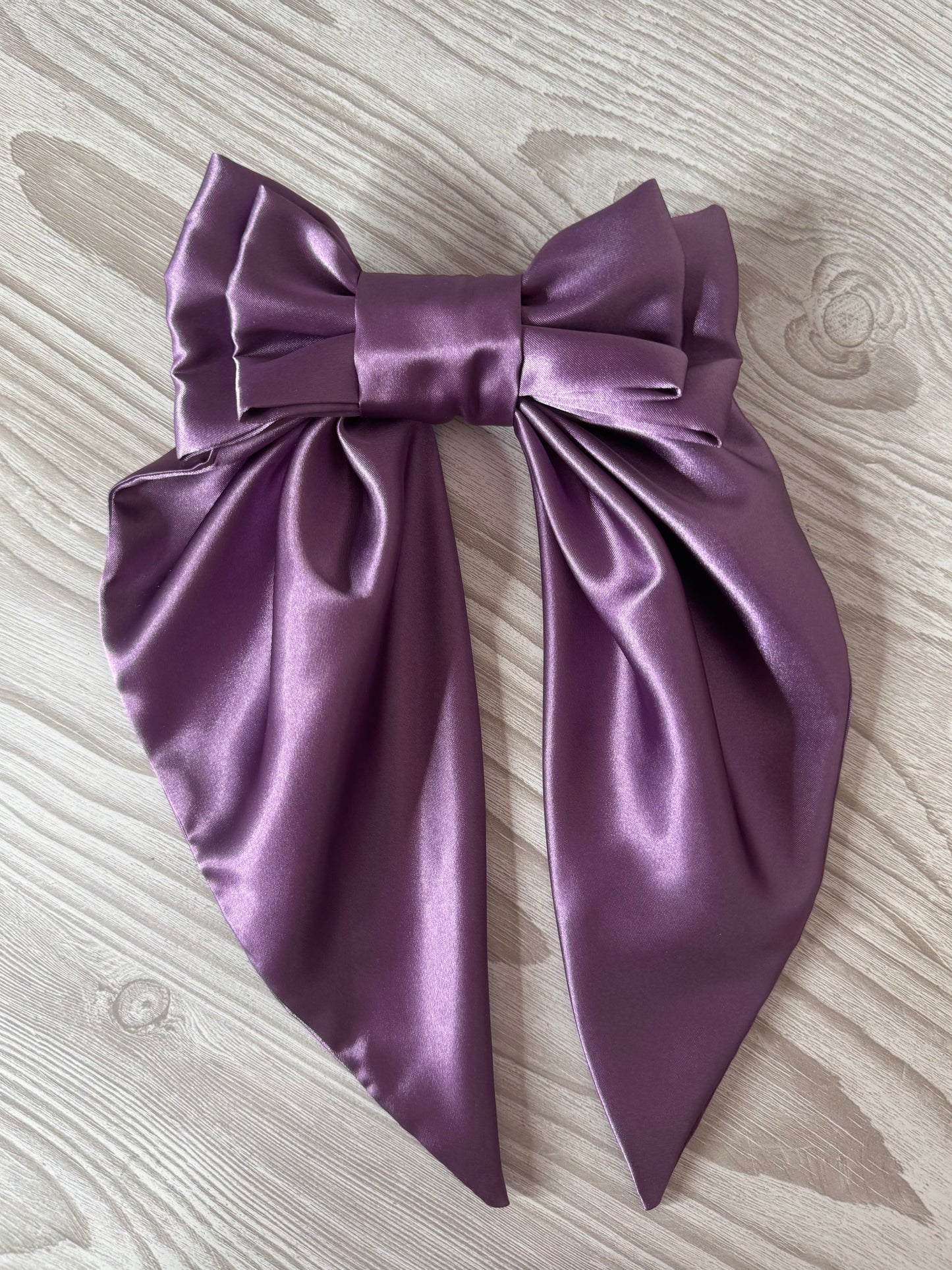 Extra Large Lavender Silky Bow