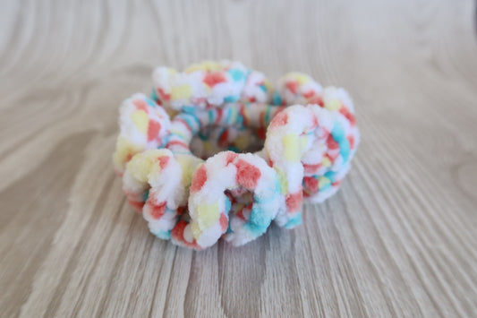Sunset Speckle Crochet Scrunchie