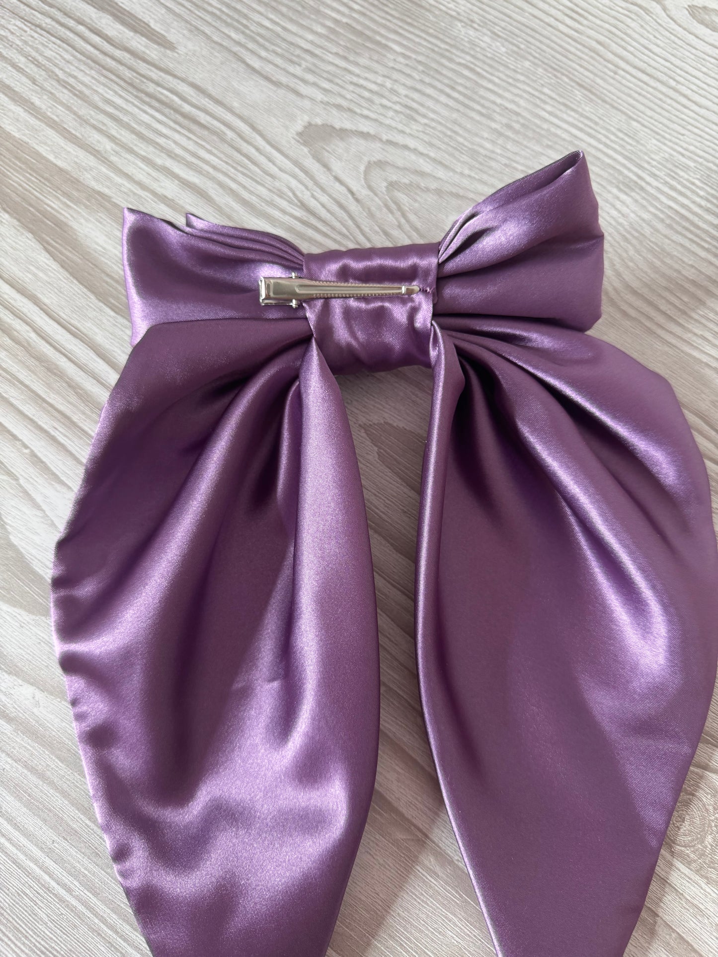 Extra Large Lavender Silky Bow