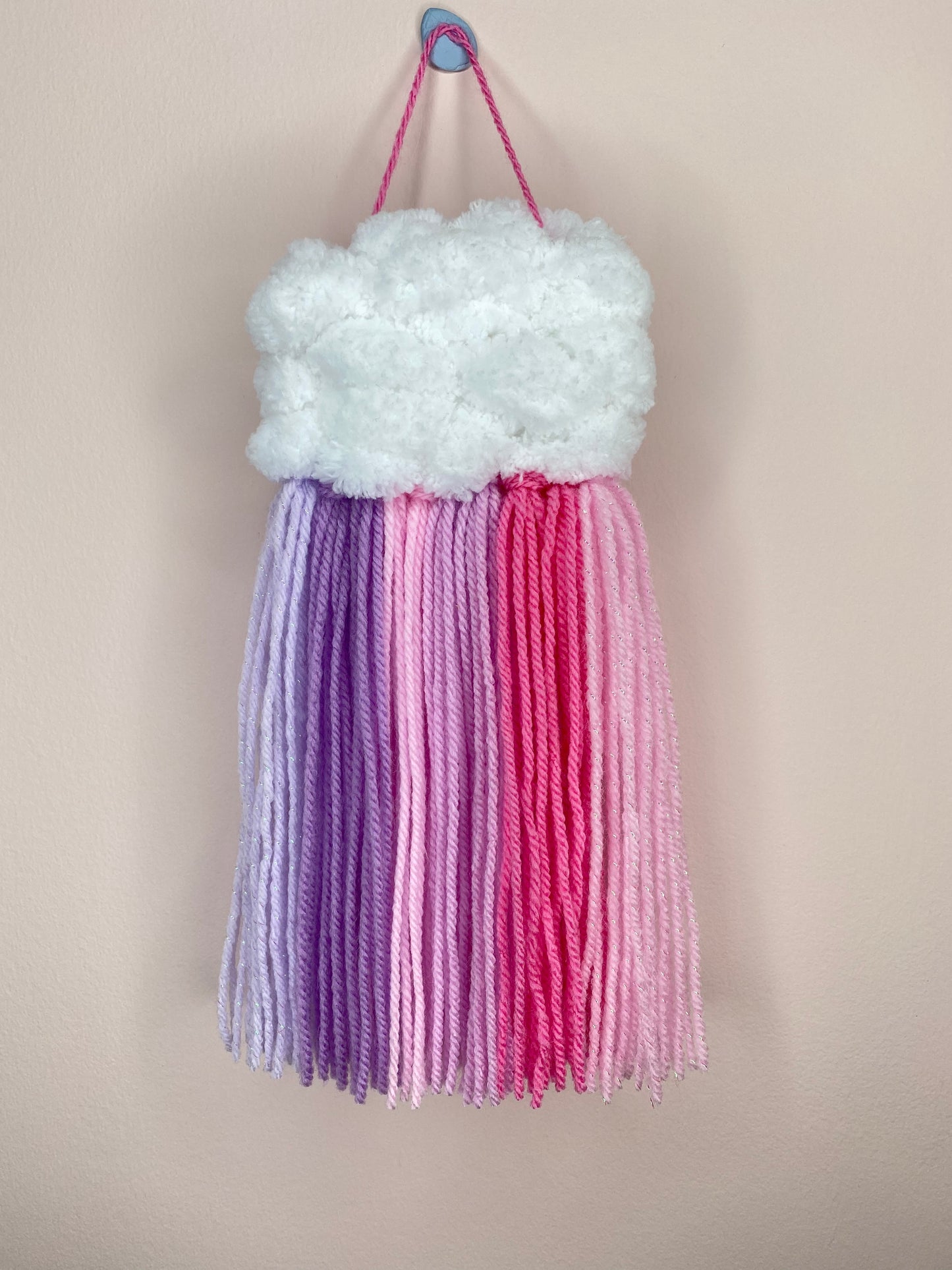 Mini Cloud Woven Wall Hanging - Pinky