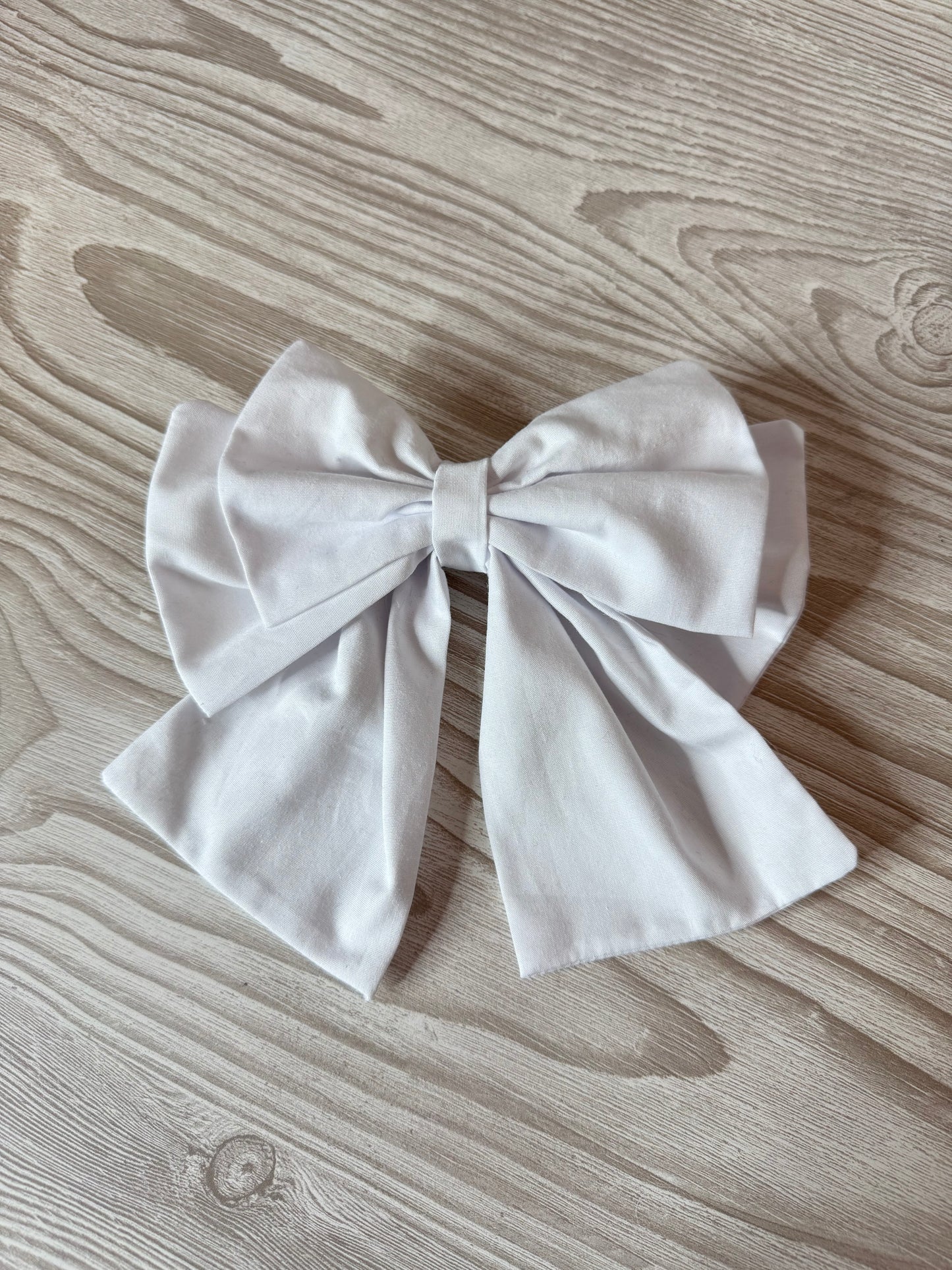 Large White Bow