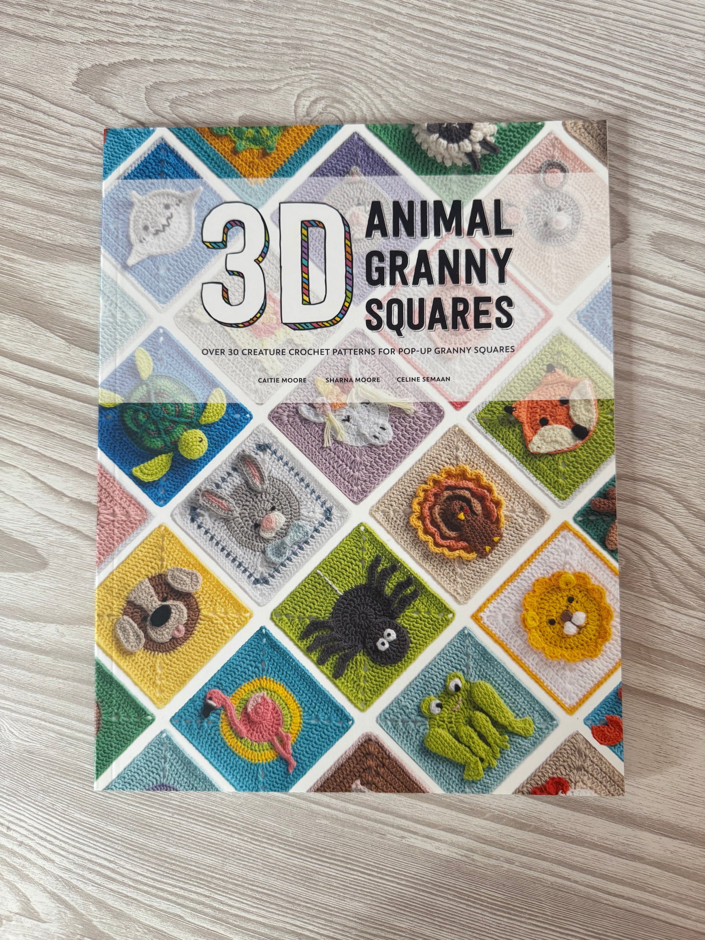 3D Animal Granny Squares Book