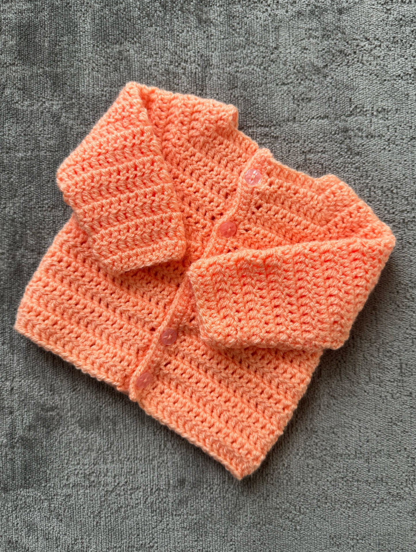 Handmade Crochet Newborn Baby Cardigan