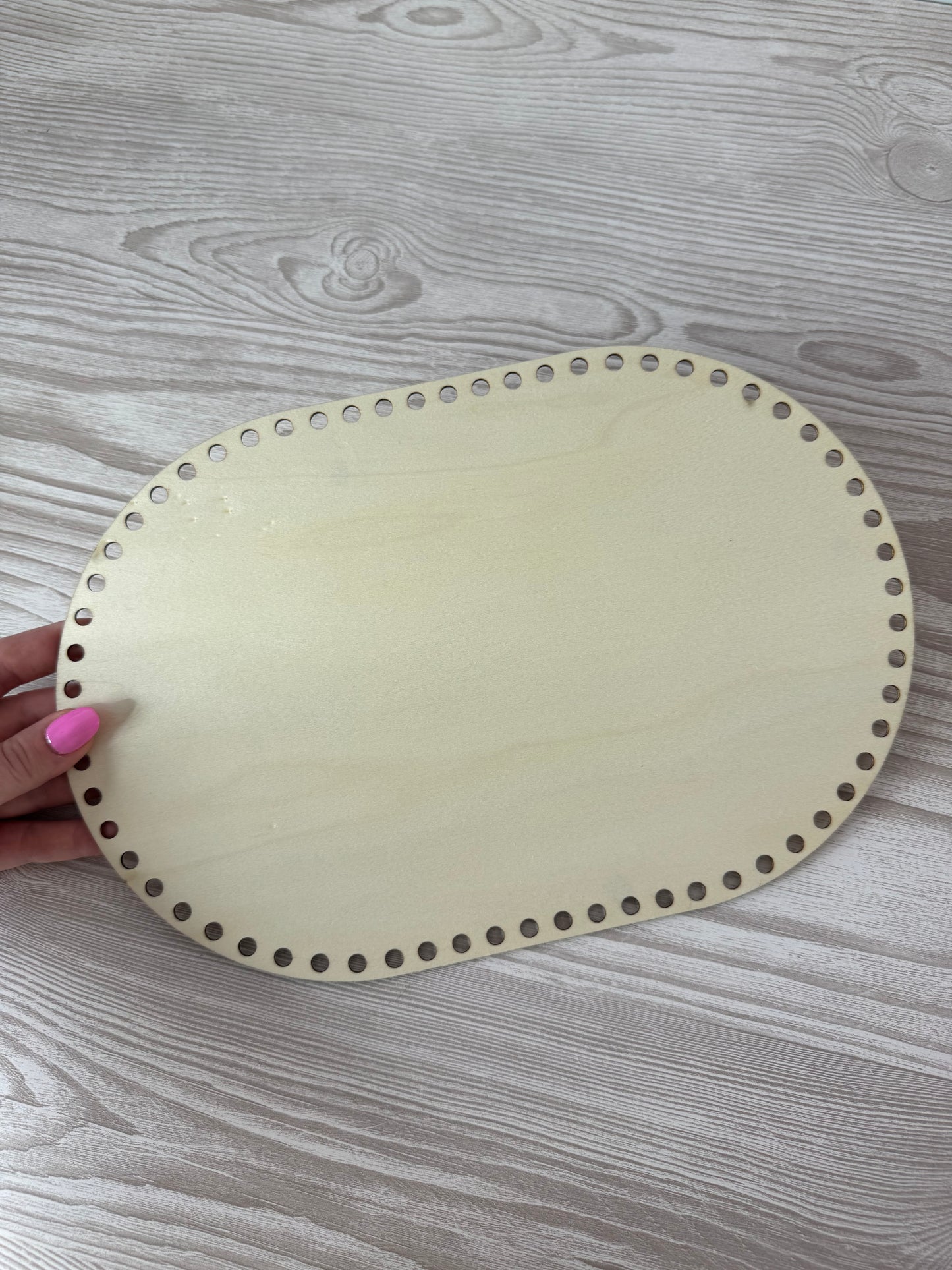 Wooden Oval Basket Bases