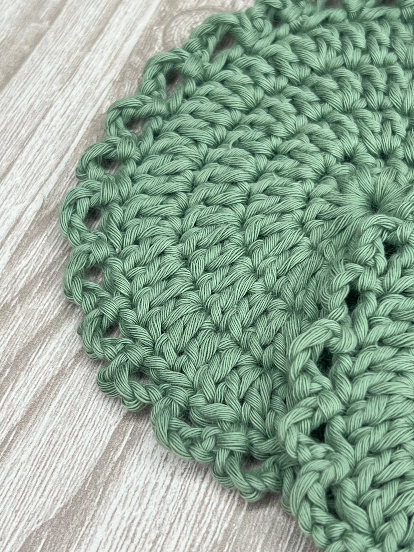Sage Frilly Coasters - Pack of 2