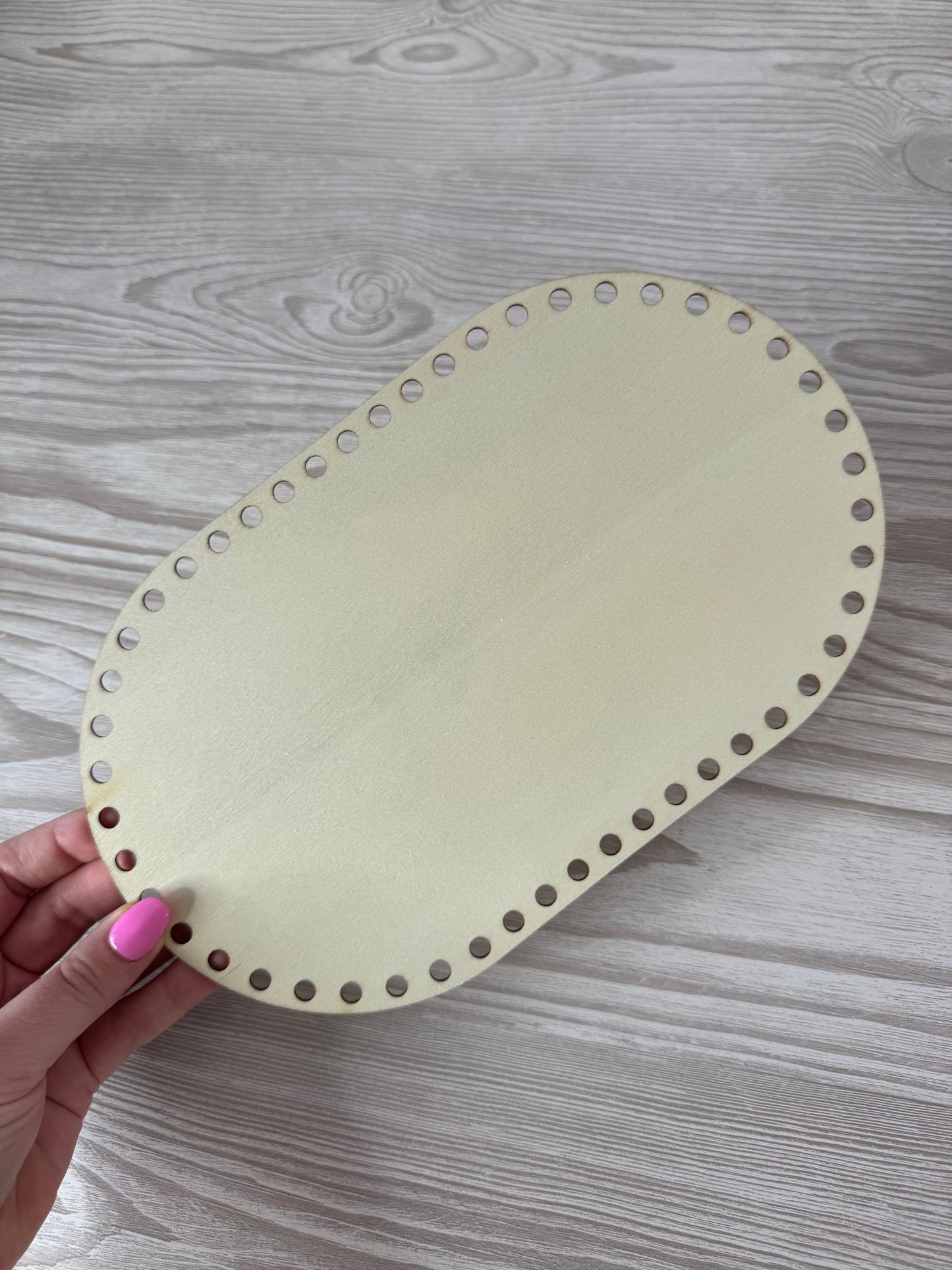 Wooden Oval Basket Bases