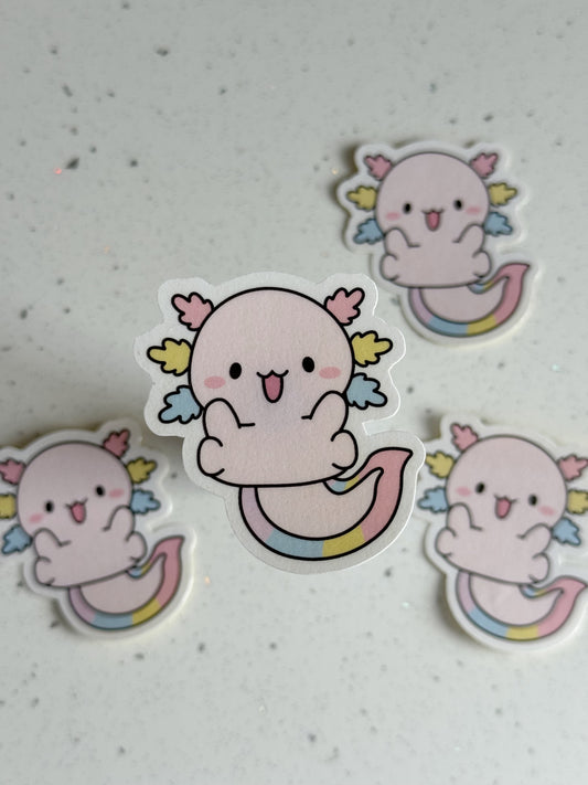 Rainbow Axolotl Sticker #2