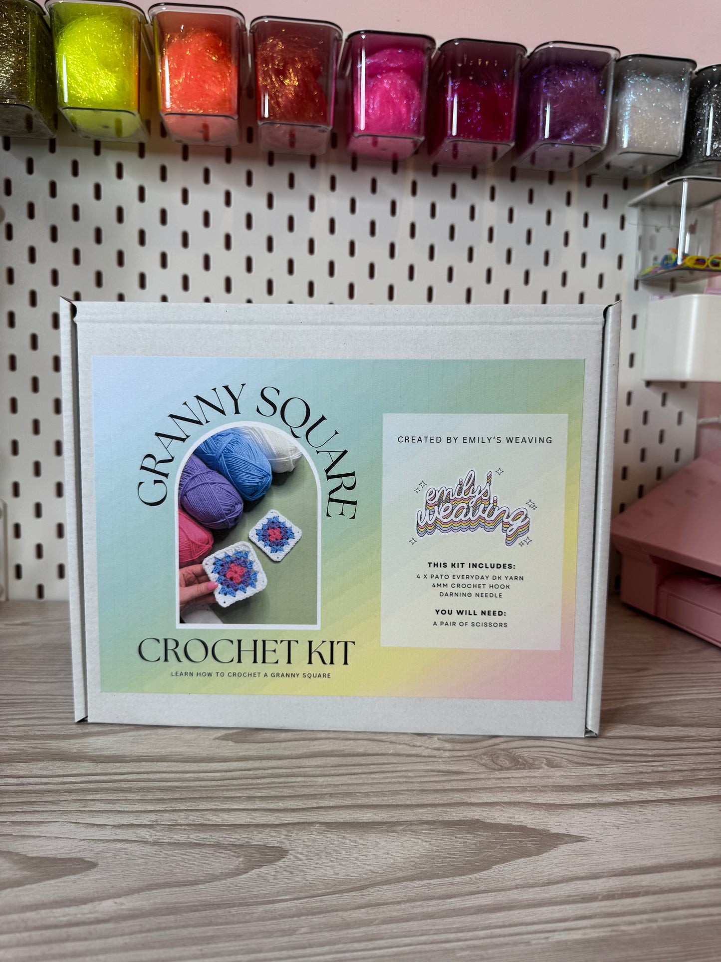 DIY Crochet Granny Square Craft Kit